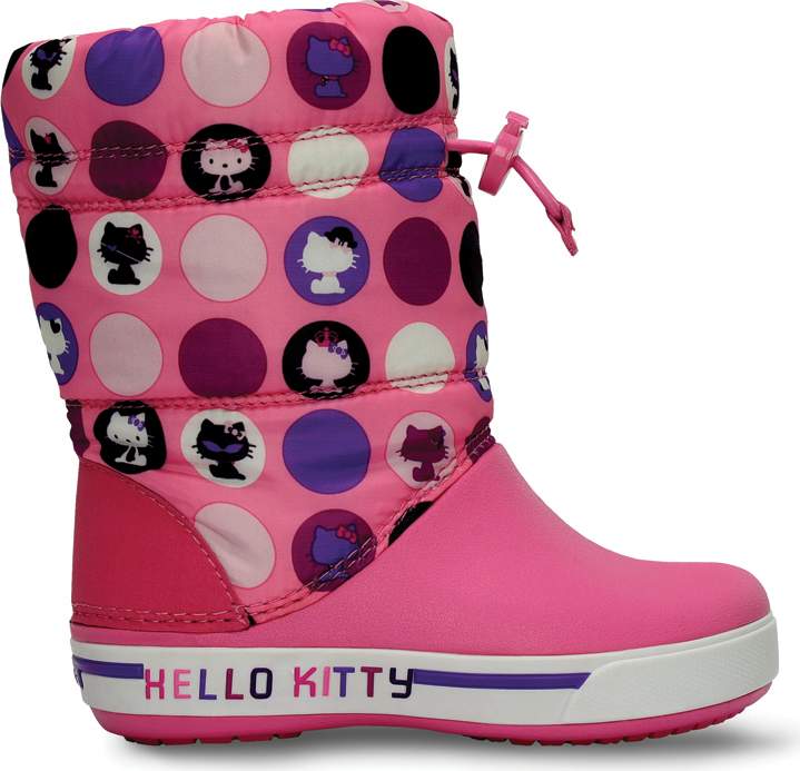 Crocband II.5 Gust Boot Hello Kitty Colorful Circles