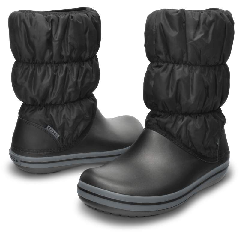 【クロックス公式】 ウィンター パフブーツ ウィメン Women's Winter Puff Boot ウィメンズ、レディース、女性用 ブラック/黒 22cm,23cm,24cm,25cm,26cm boot ブーツ