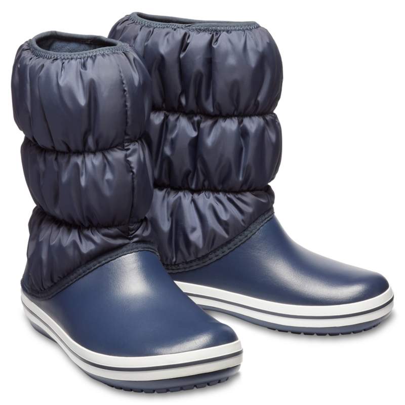 【クロックス公式】 ウィンター パフブーツ ウィメン Women's Winter Puff Boot ウィメンズ、レディース、女性用 ブルー/青 22cm,23cm,24cm,25cm,26cm boot ブーツ