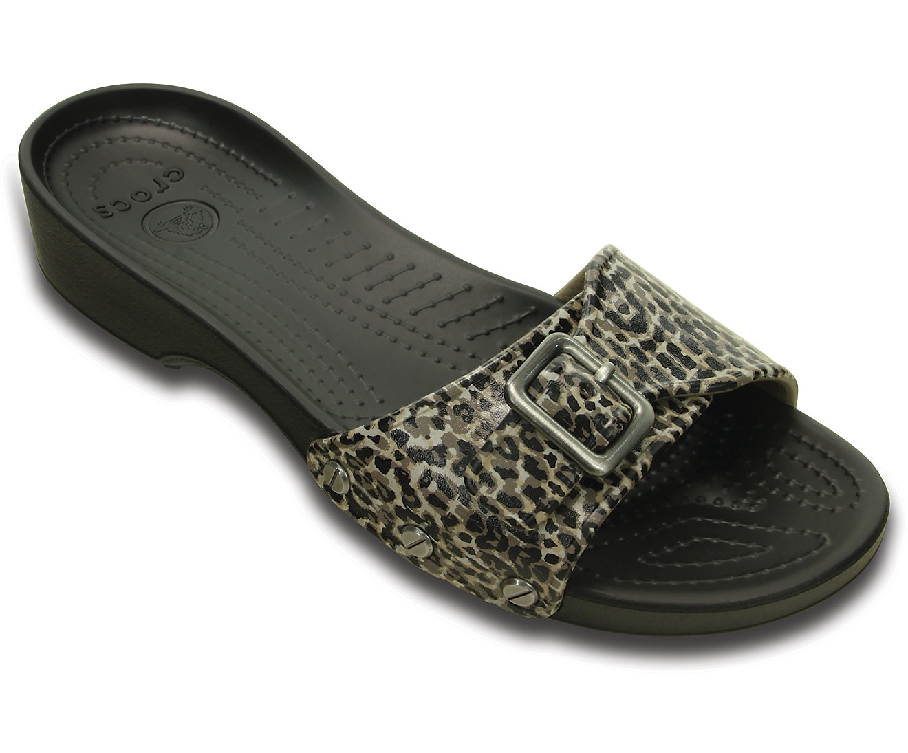 Women’s Crocs Sarah Leopard Sandal