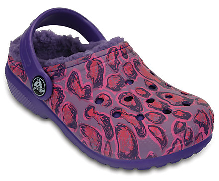 Kids’ Classic Fuzz Lined Graphic Clog