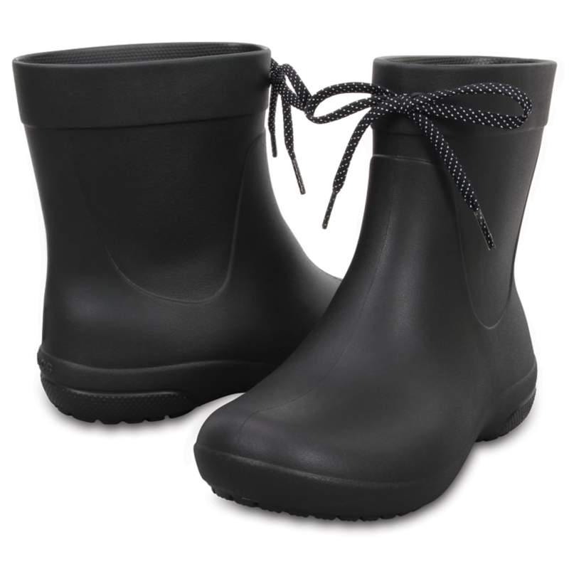 【クロックス公式】 クロックス フリーセイル ショーティー レイン ブーツ ウィメン Women's Crocs Freesail Shorty Rain Boot ウィメンズ、レディース、女性用 ブラック/黒 21cm,22cm,23cm,24cm,25cm,26cm boot ブーツ