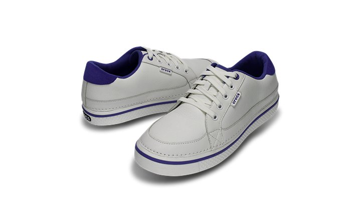 Crocs White / Sea Blue Men's Bradyn Golf Shoe Comfortable Men's Golf Shoes