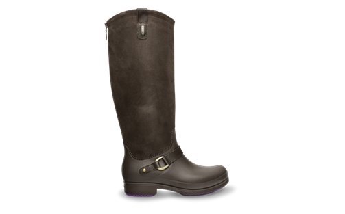 Women's Equestrian Suede Tall Boot 