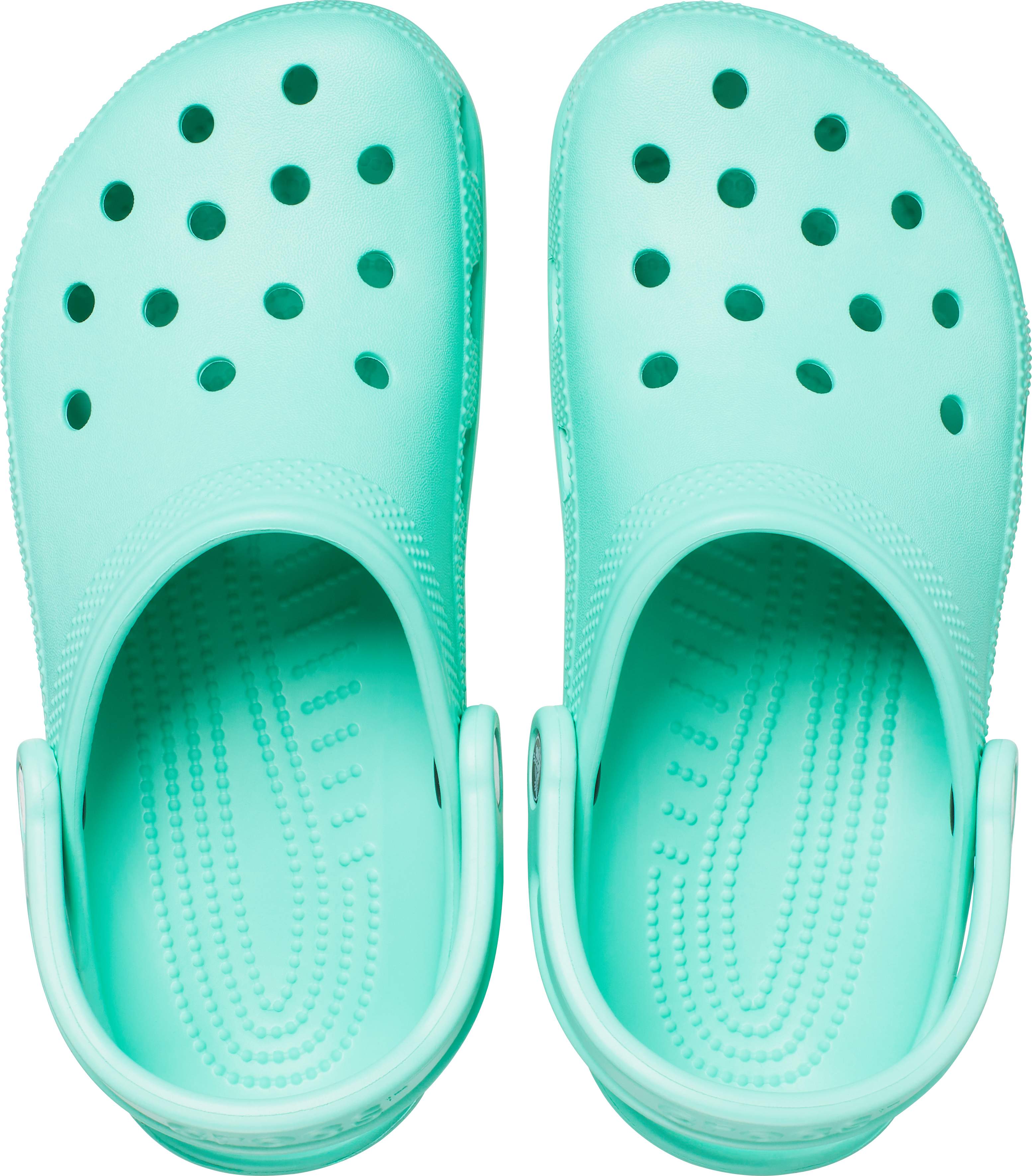 mint blue crocs