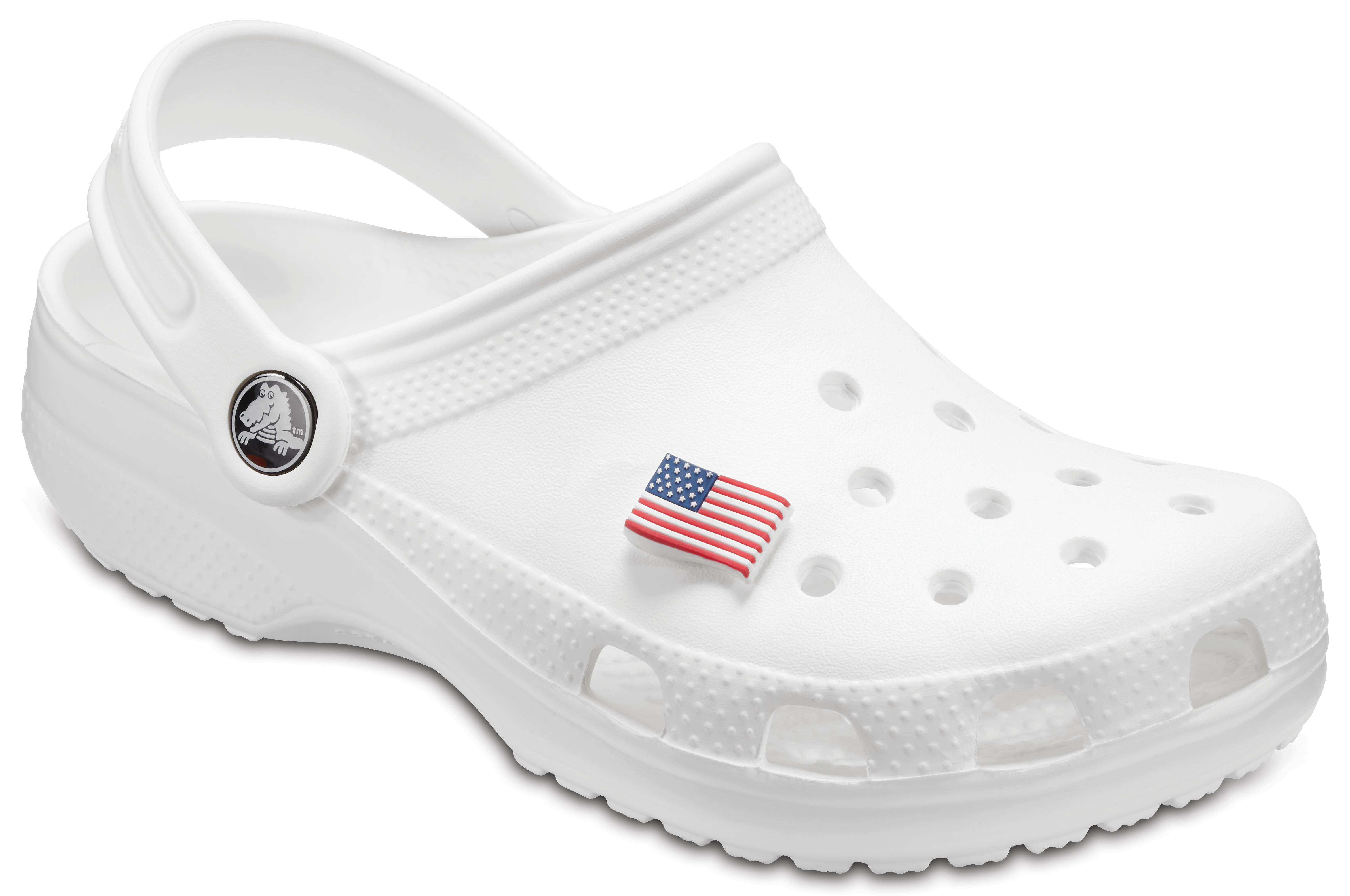 mens crocs american flag