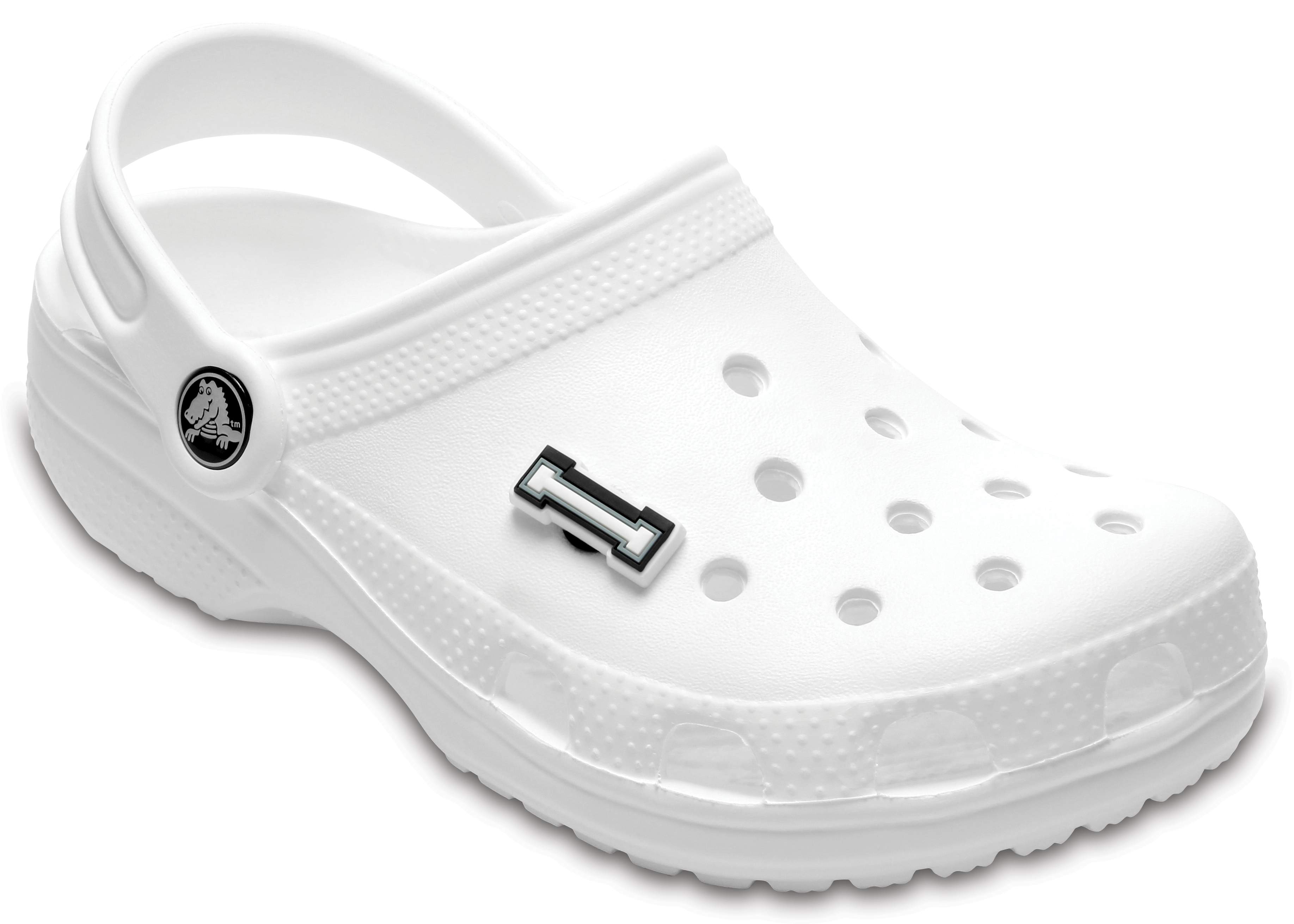 crocs rainbow letters