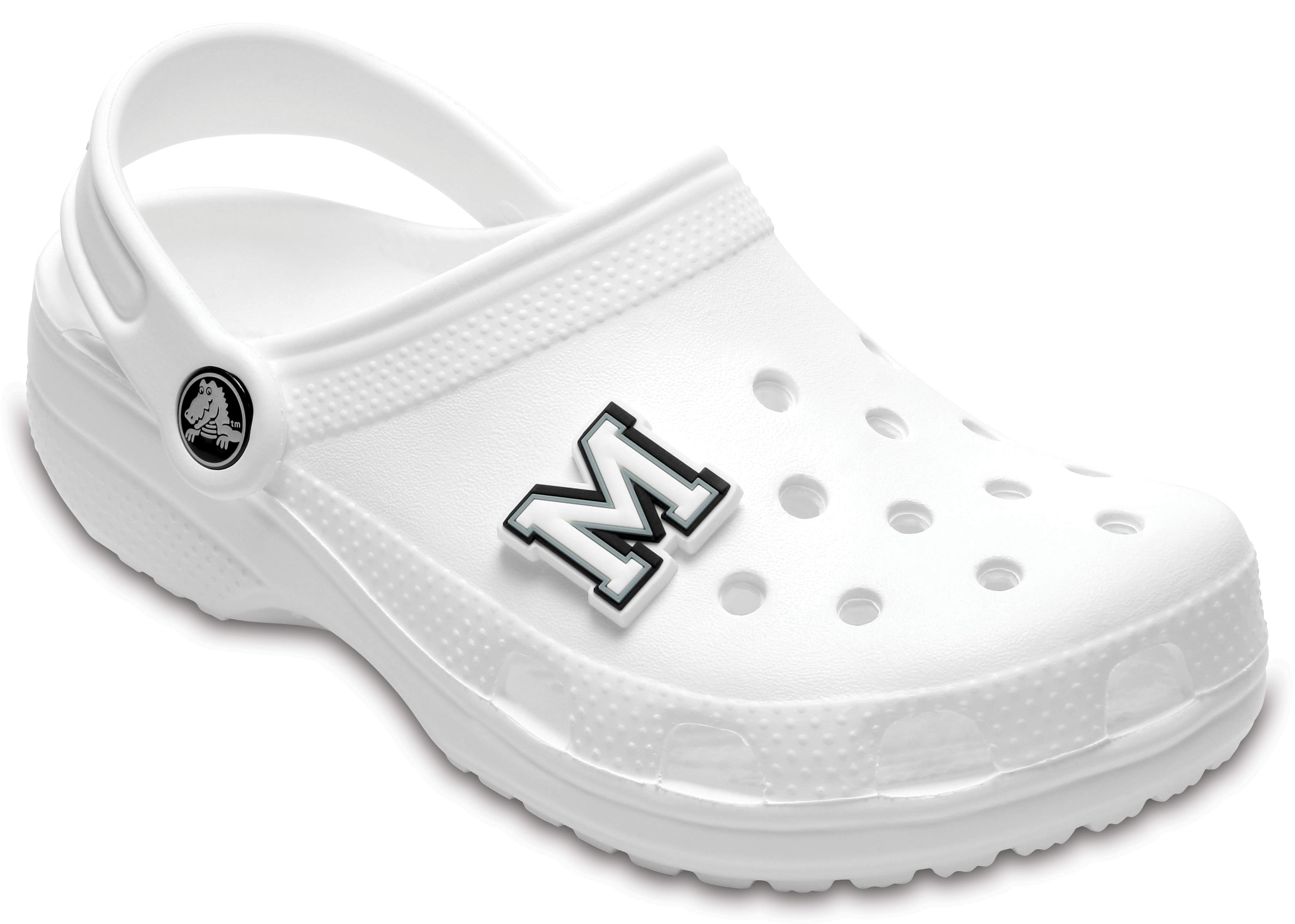crocs with rainbow letters