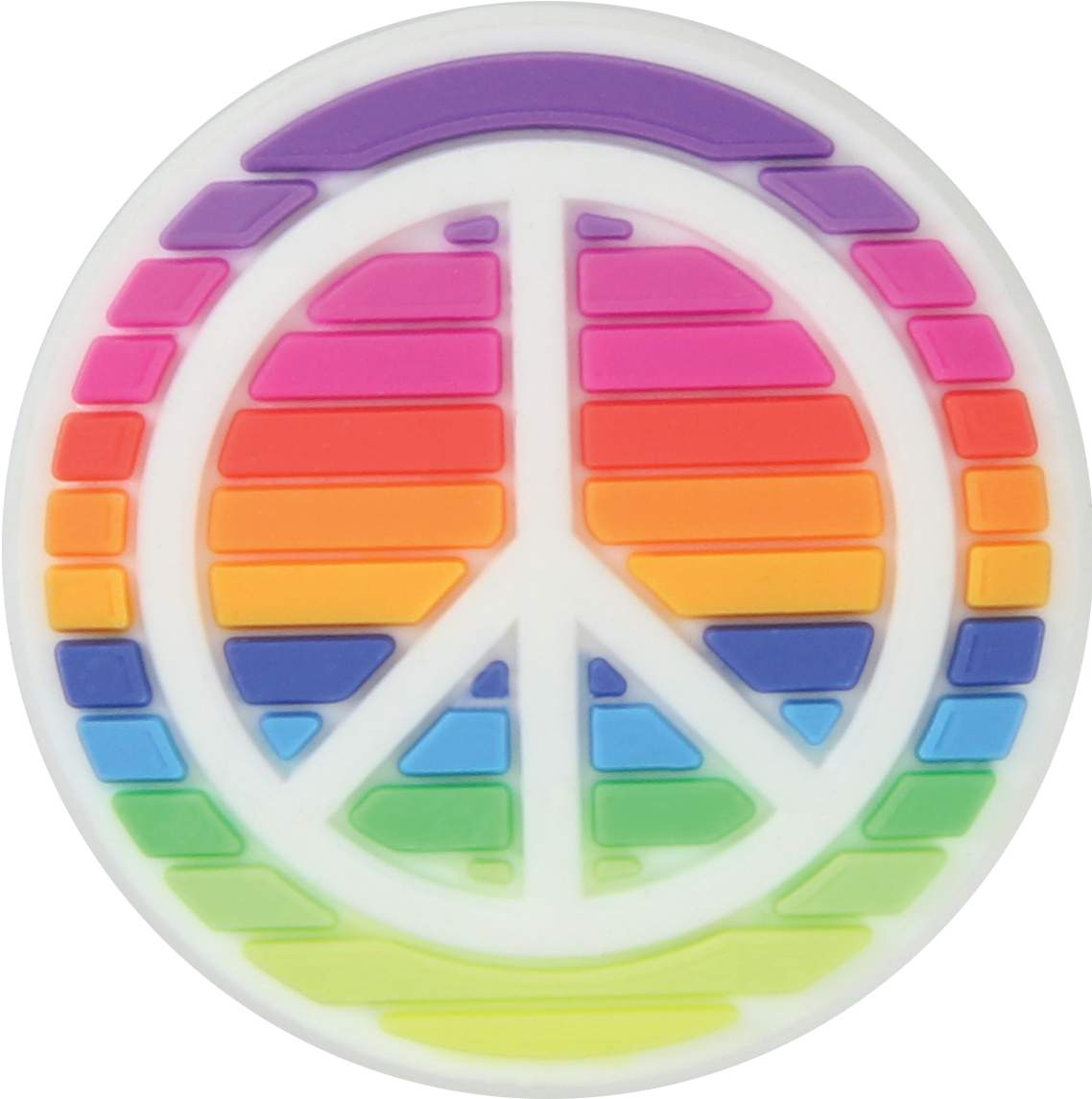 Rainbow Peace Sign Jibbitz™ Shoe Charm 