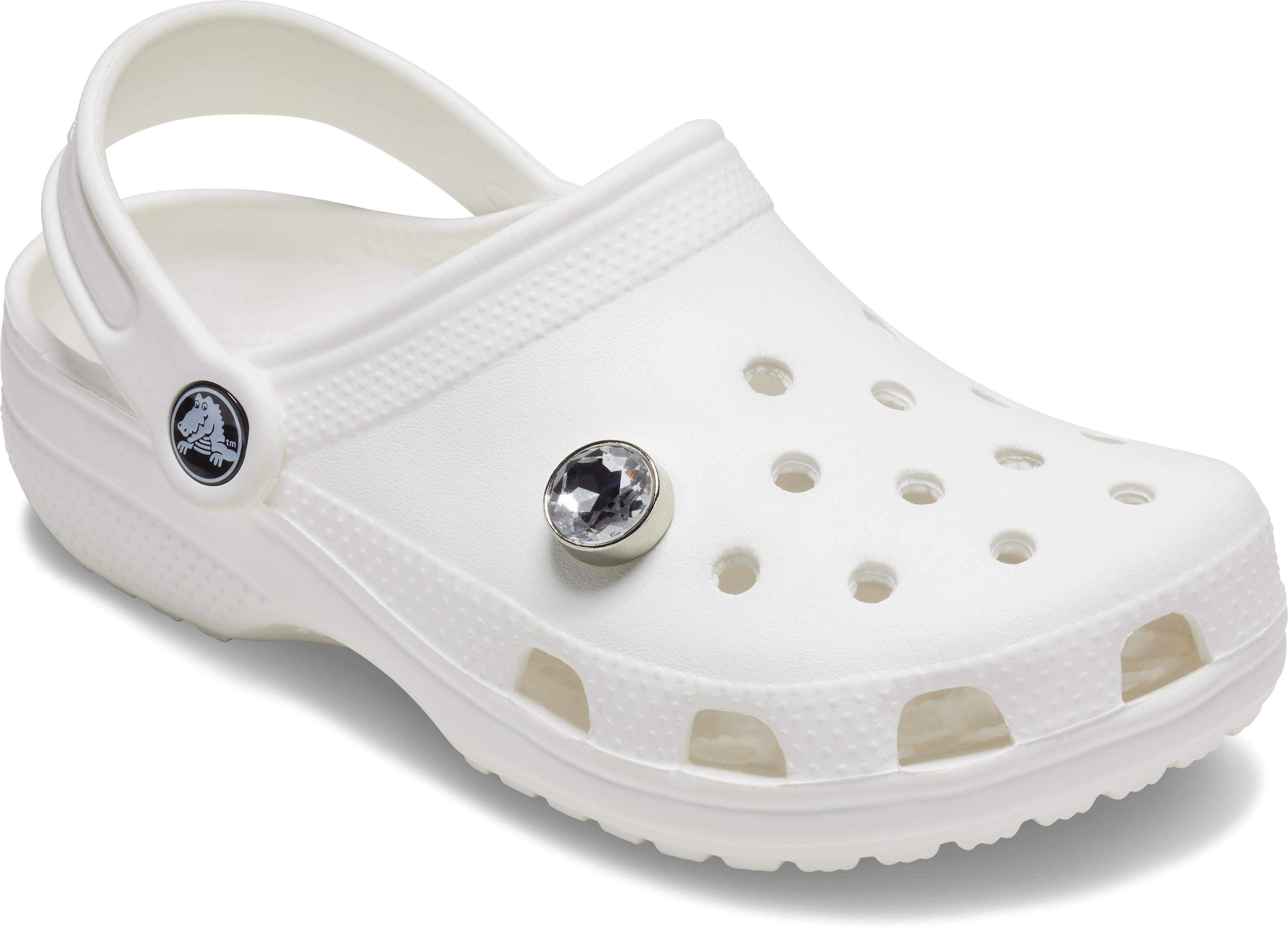 Sparkly SIlver Jibbitz Shoe Charm - Crocs