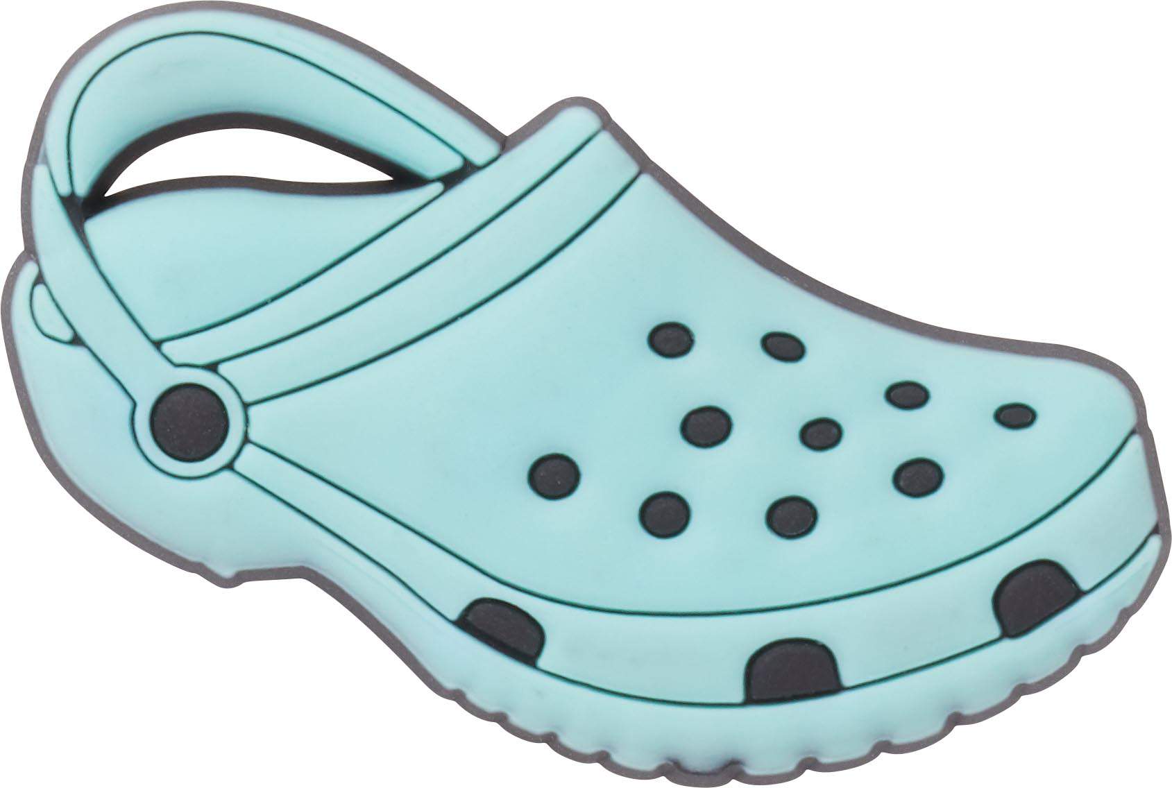 ice blue fuzzy crocs