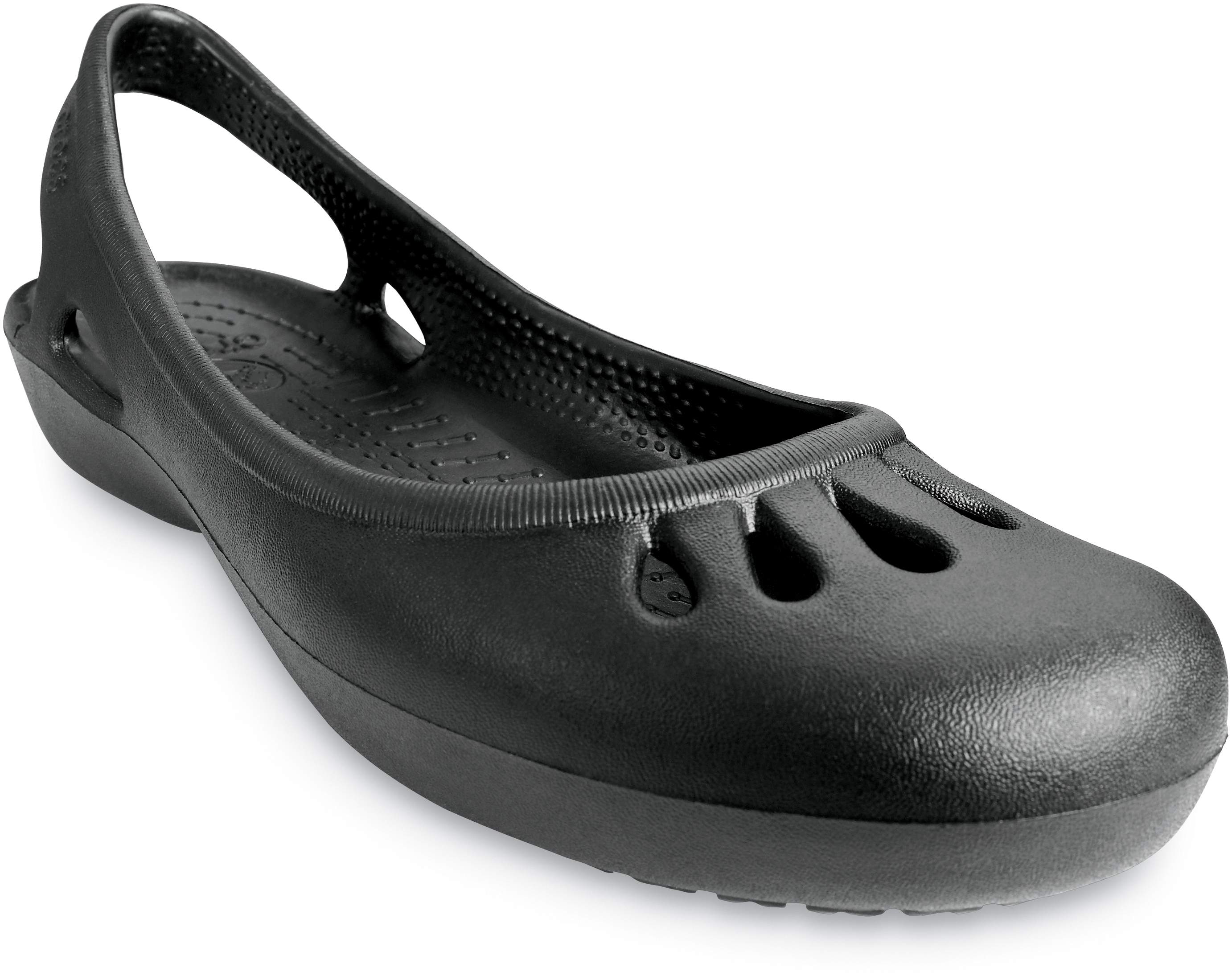crocs flats black