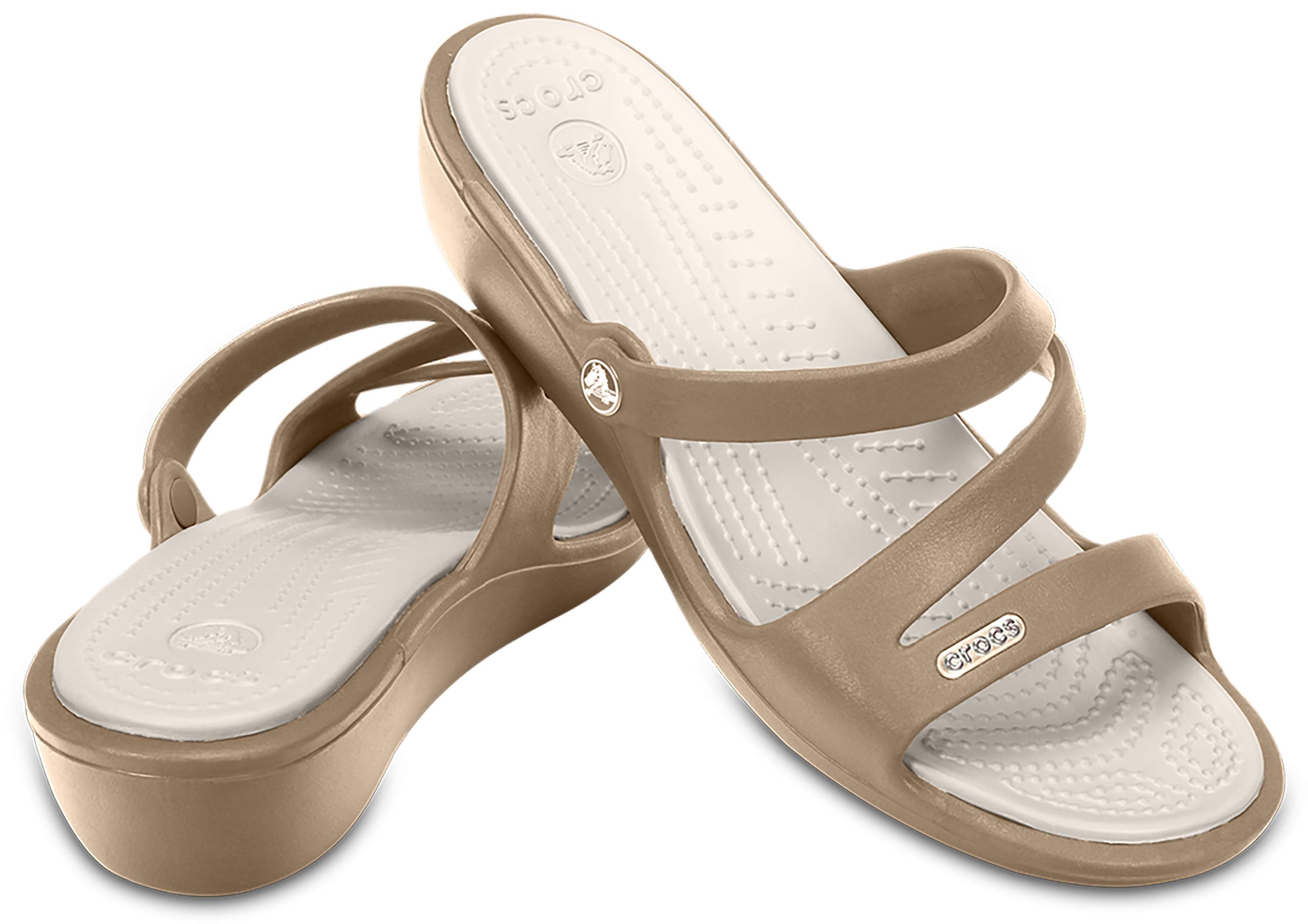 gold croc sandals