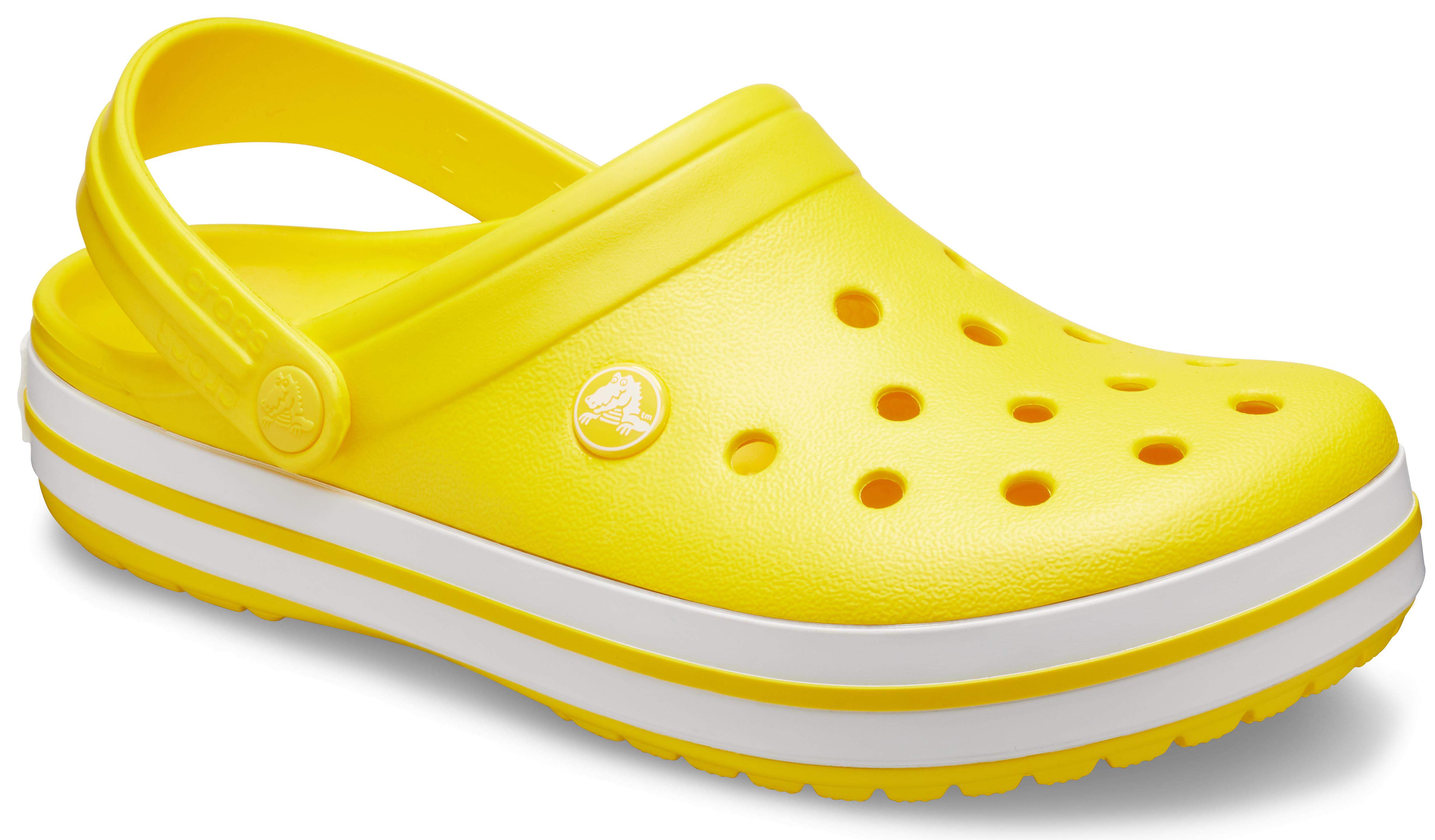 neon yellow crocs