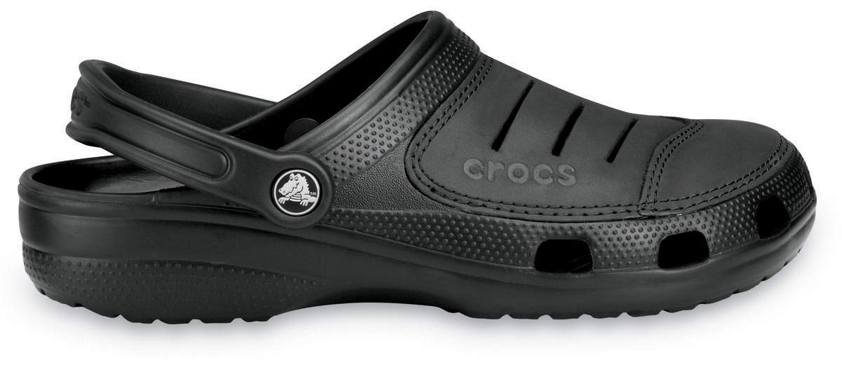 mens leather crocs clogs