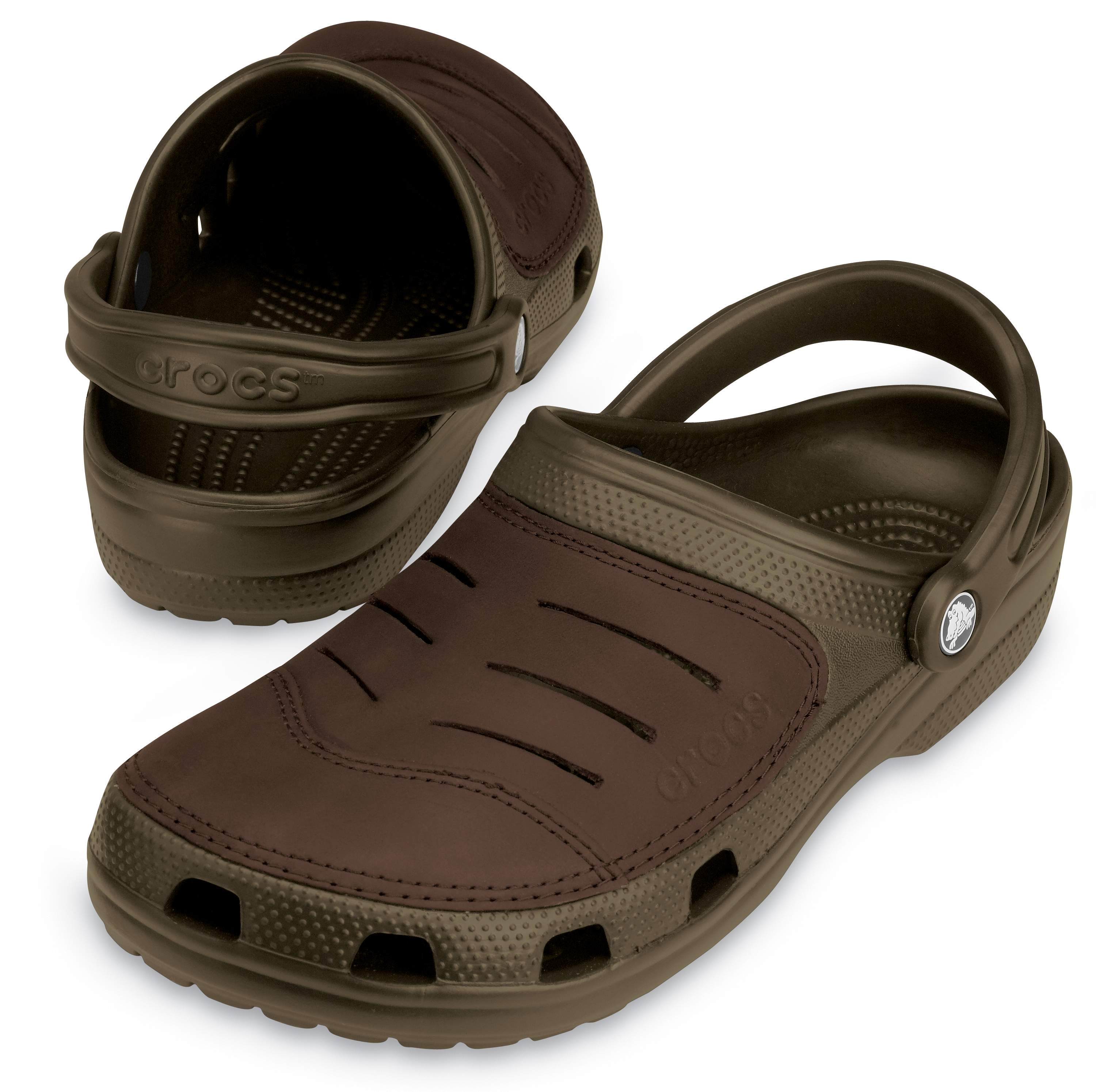 crocs with leather uppers