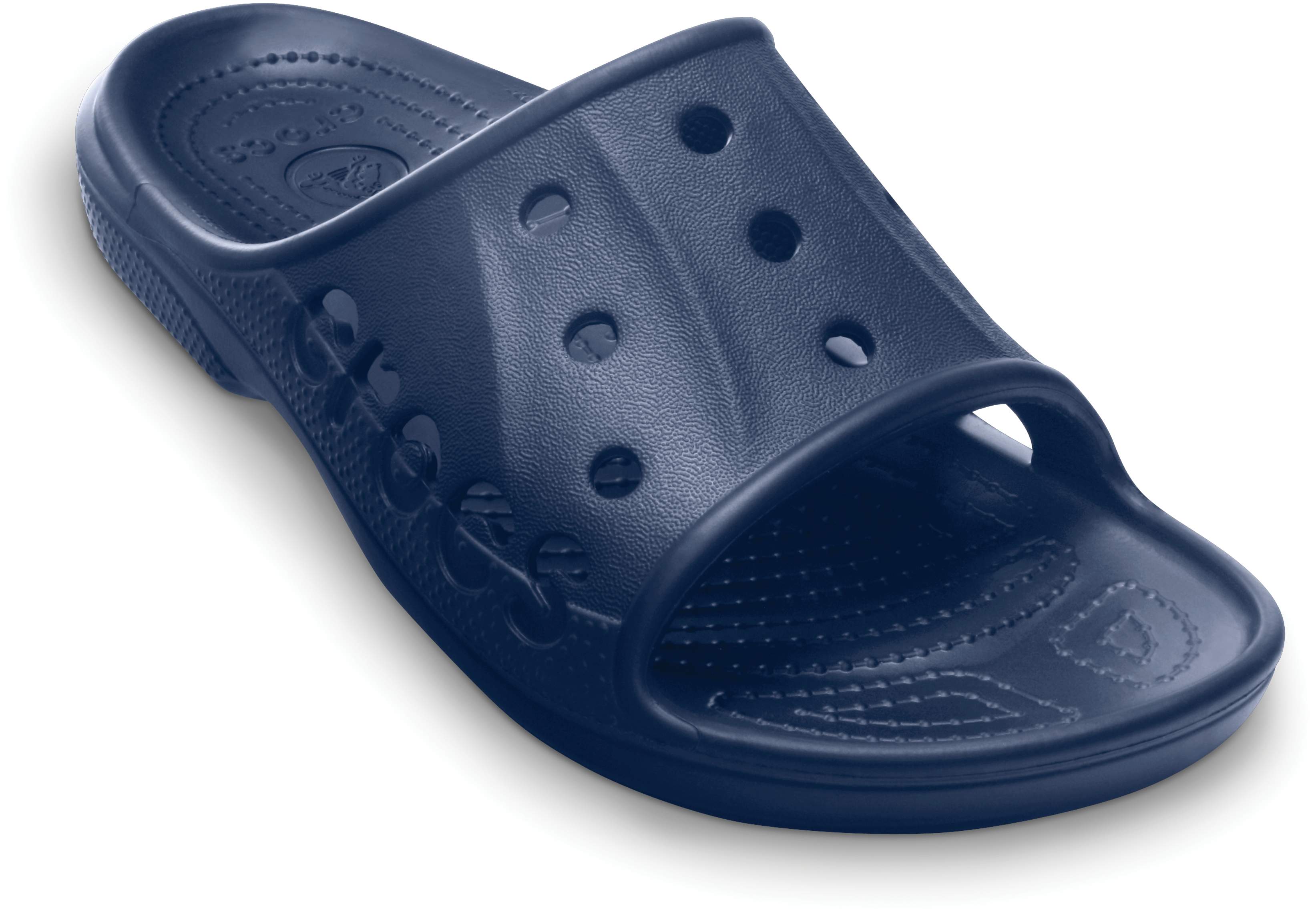 crocs slides blue