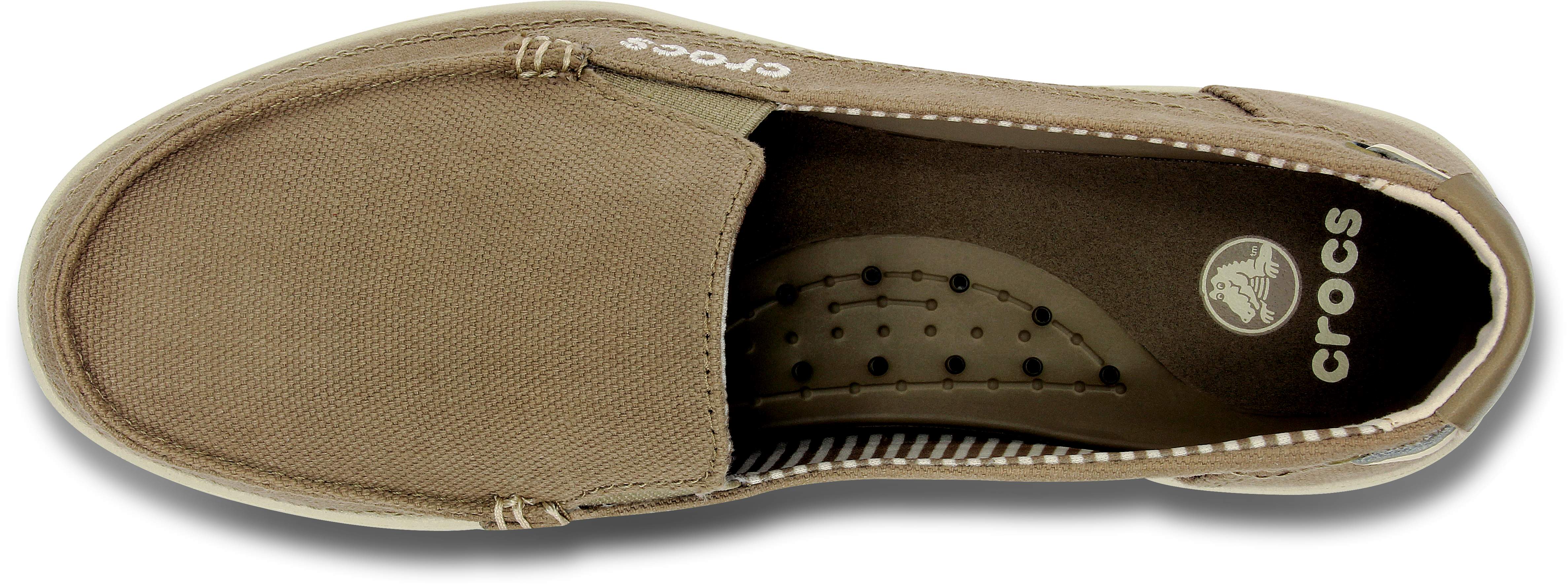 croc canvas loafers