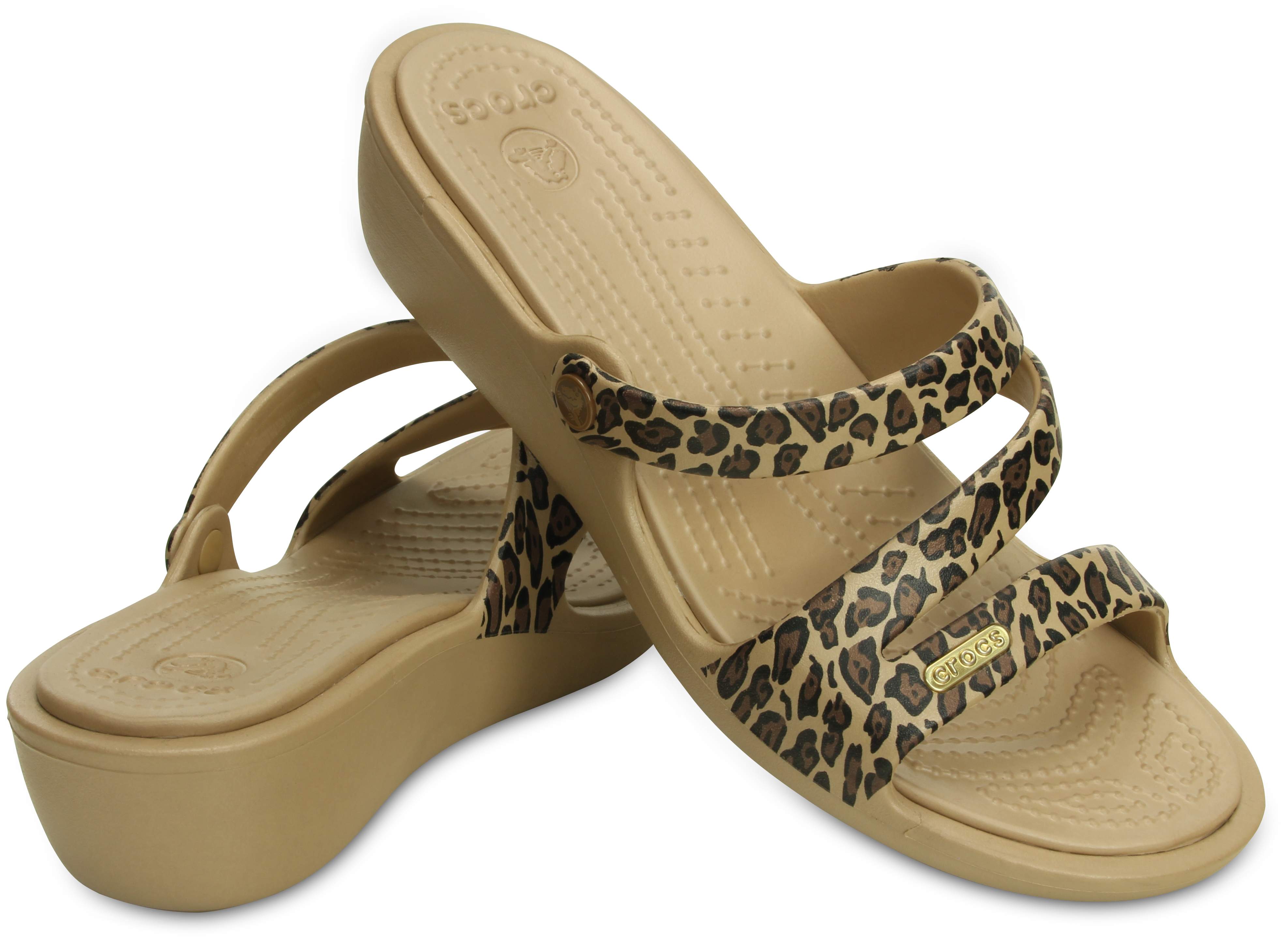 Crocs Patricia Leopard Womens Wedge | eBay