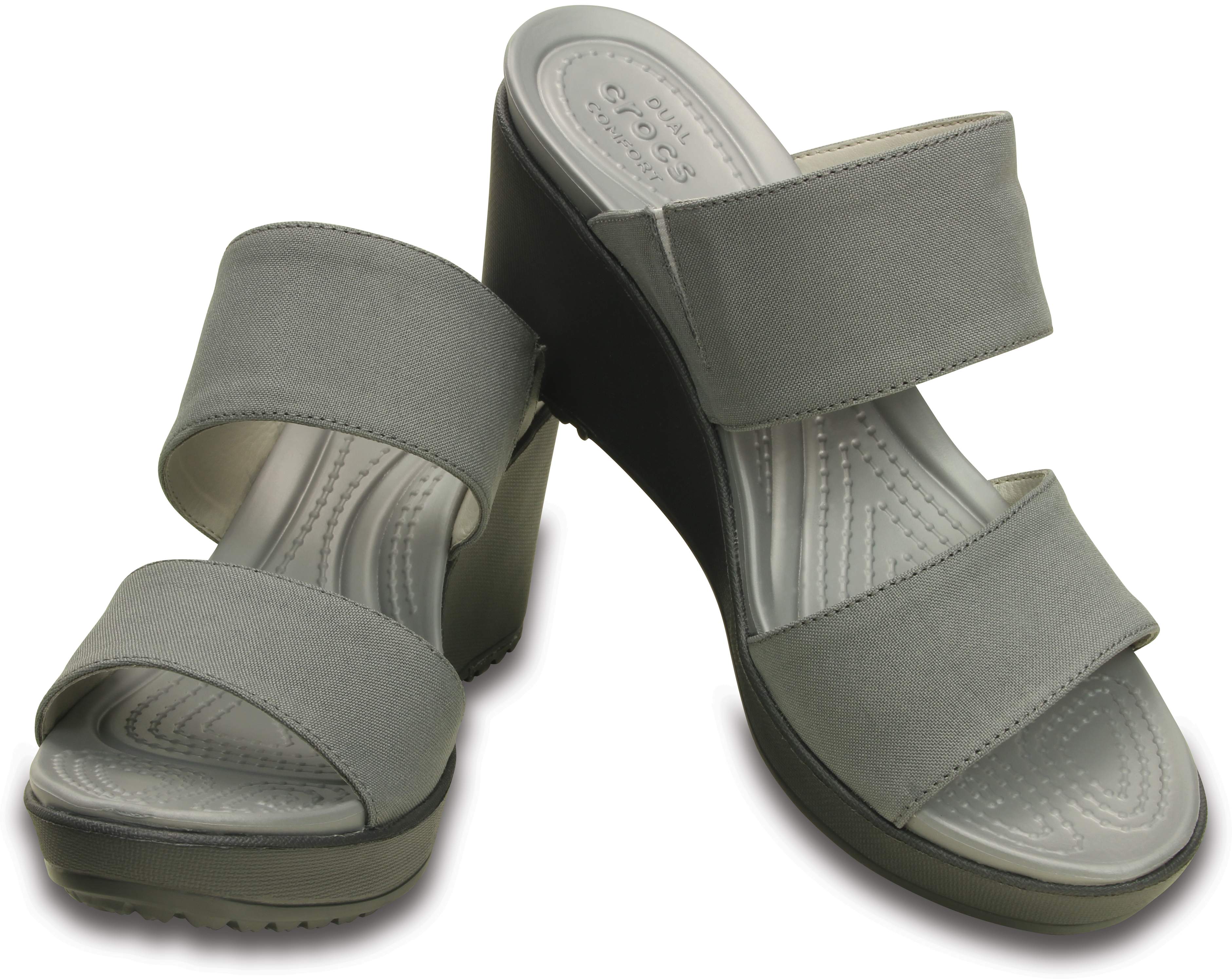 Crocs Womens Leigh II 2-strap Wedge Sandal | eBay