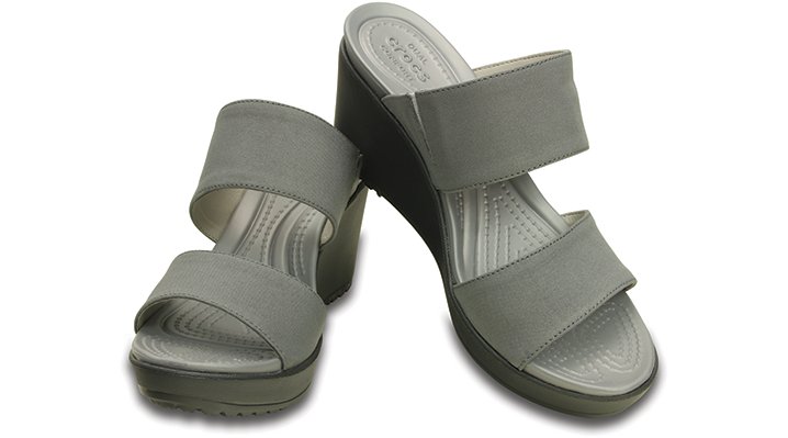 Crocs Womens Leigh II 2-strap Wedge Sandal | eBay