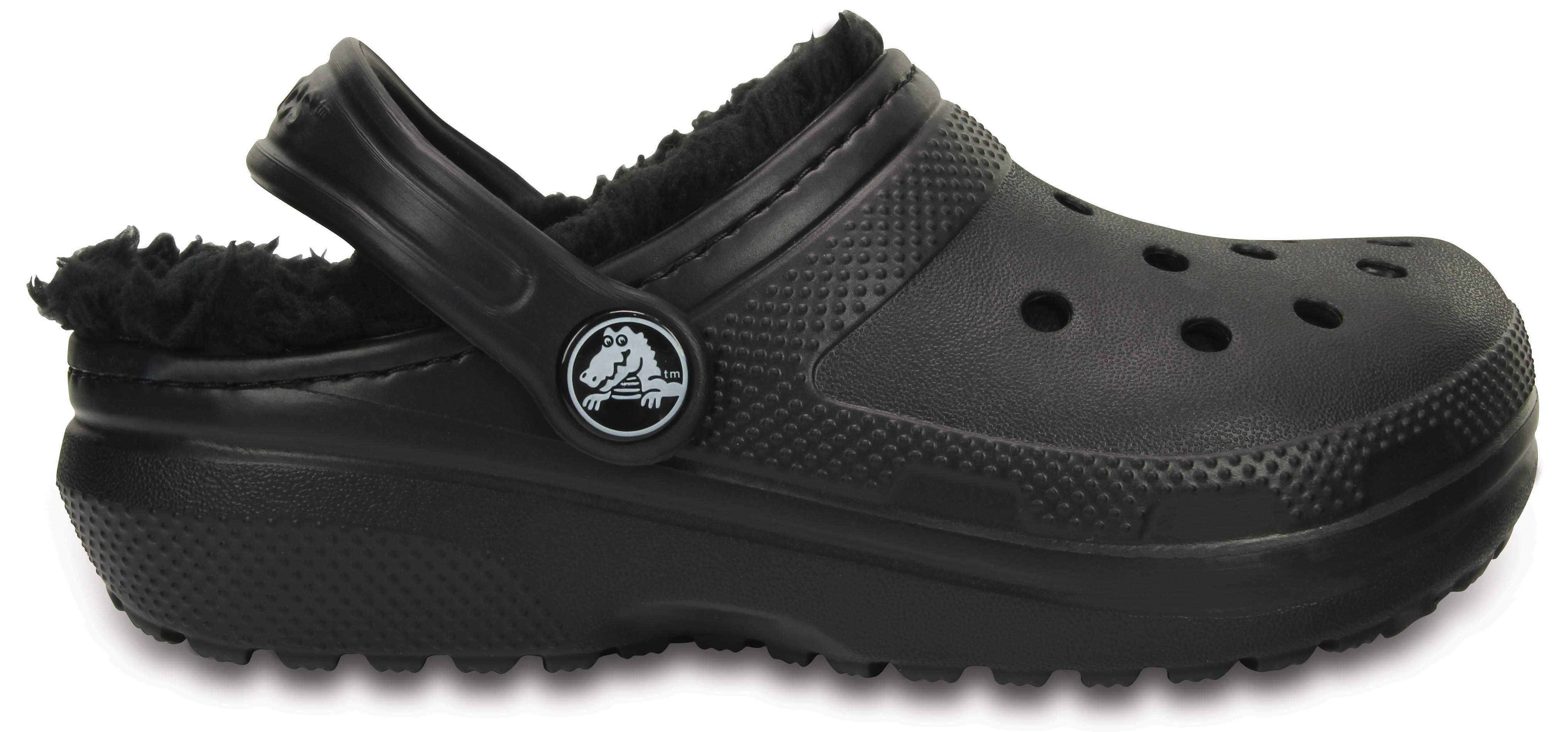 crocs classic lined clog black