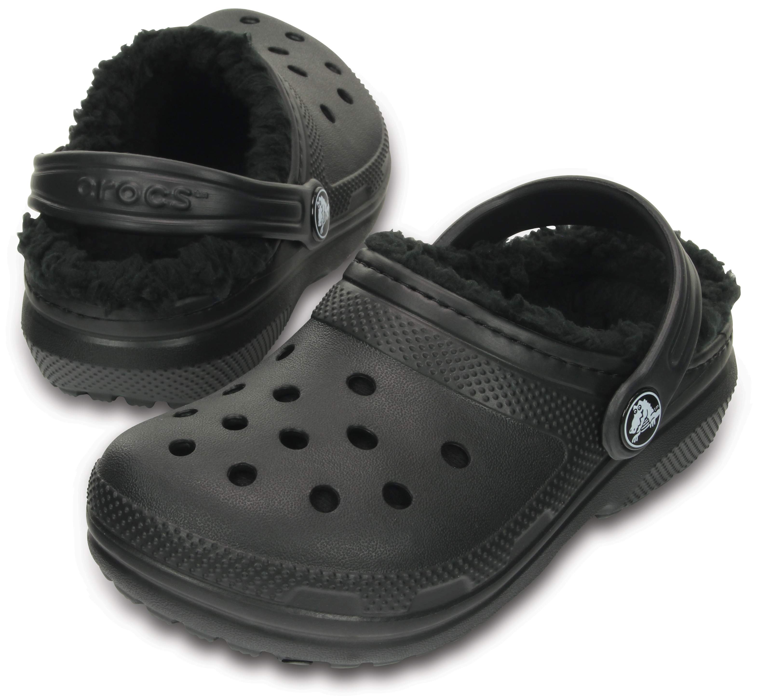 crocs for kids with fur