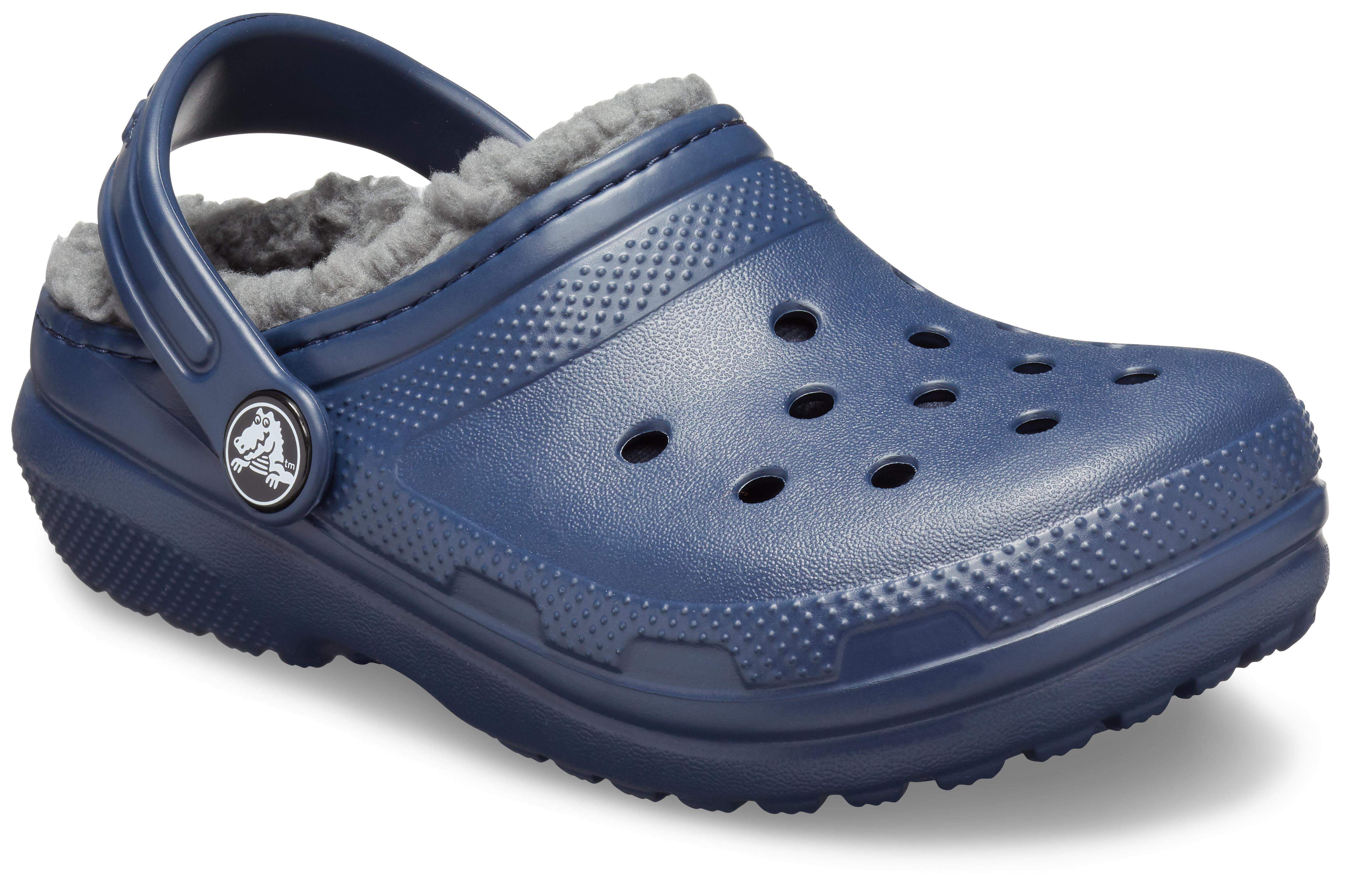 white lined crocs size 7