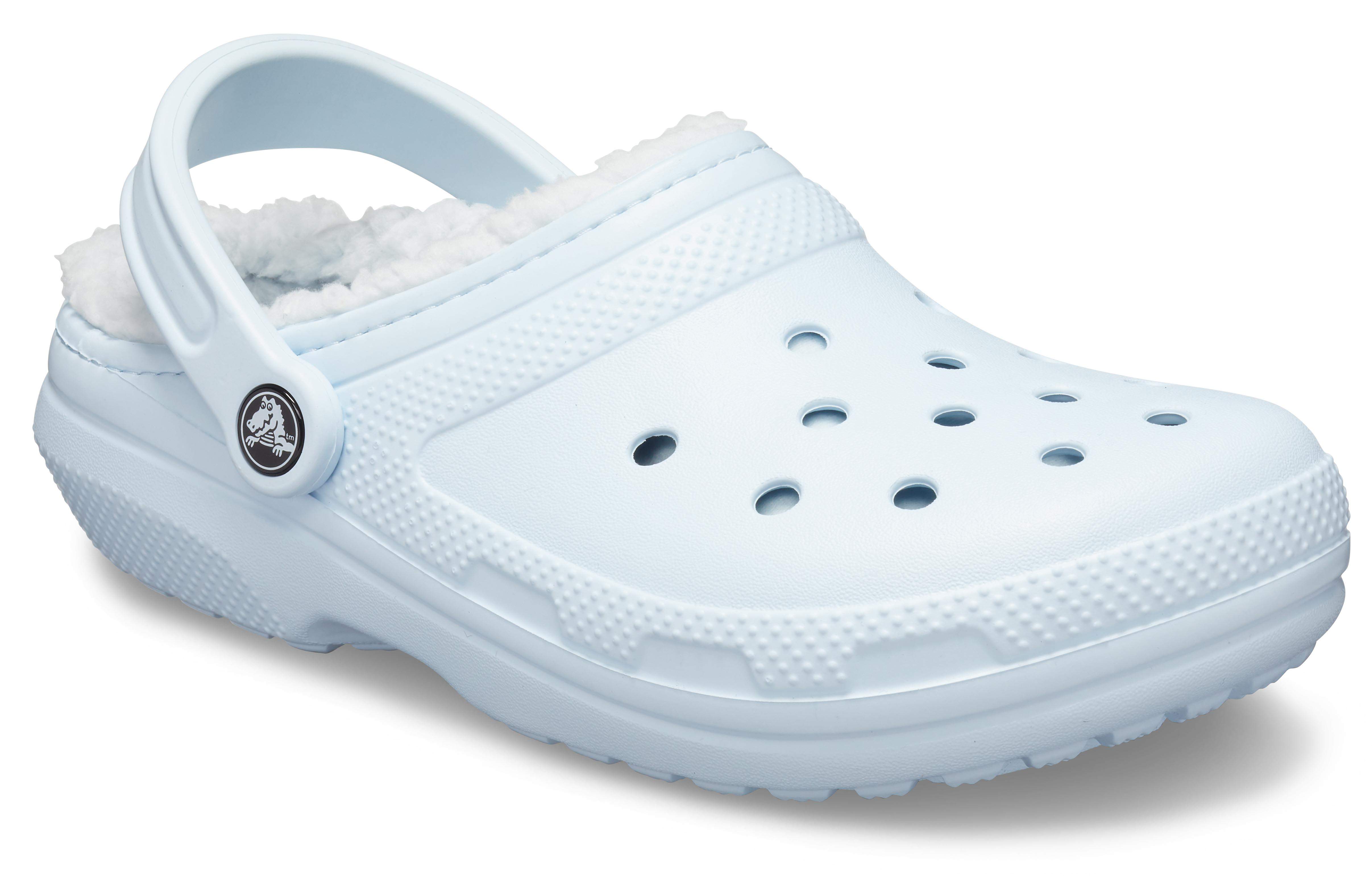 Crocs Kids Classic Lined Clog Warm and Fuzzy Slippers