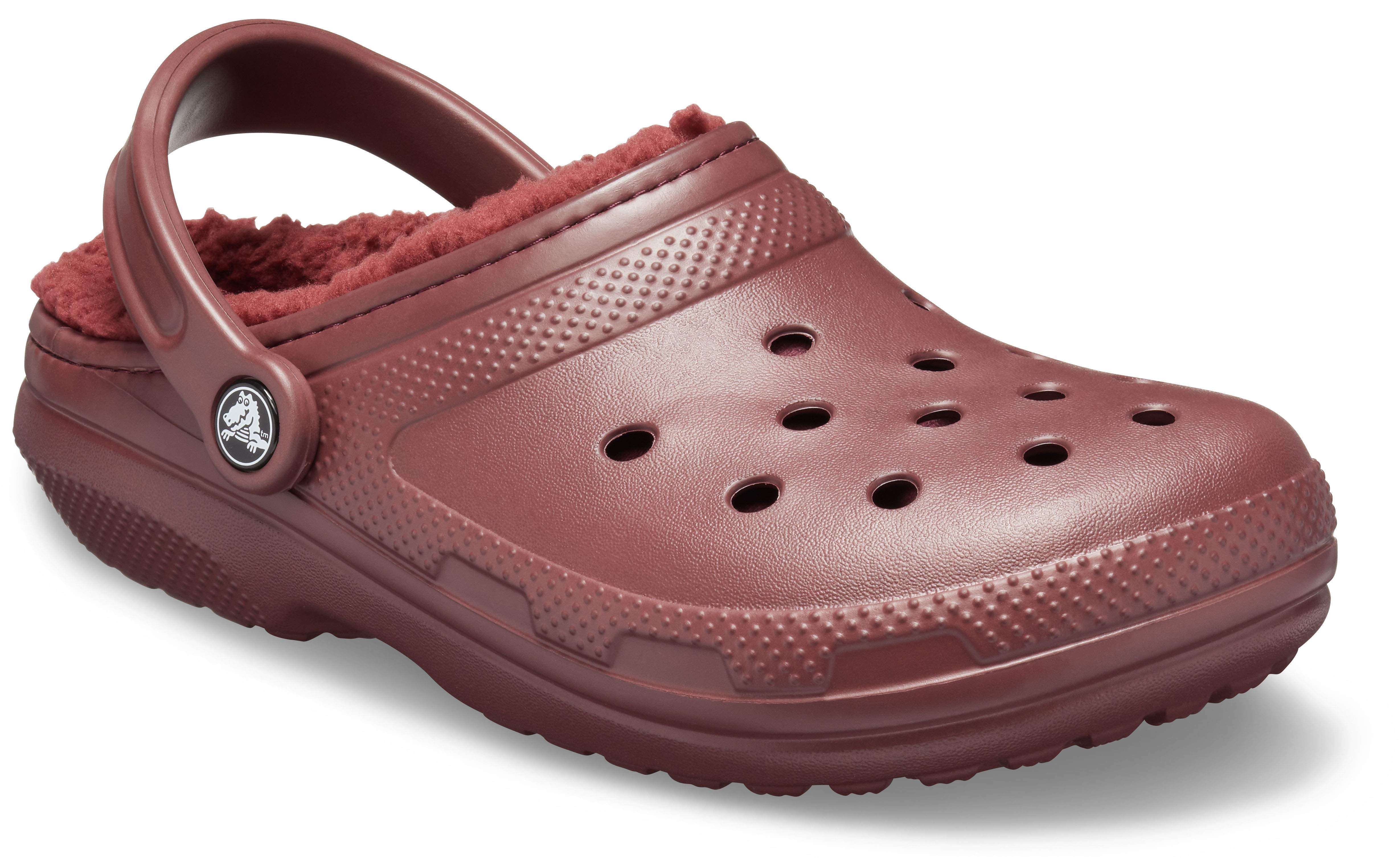 fleece lined croc style shoes