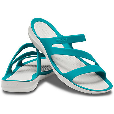 Buy Crocs Women's Swiftwater Sandal Juniper / Pearl White Online | Shoe ...