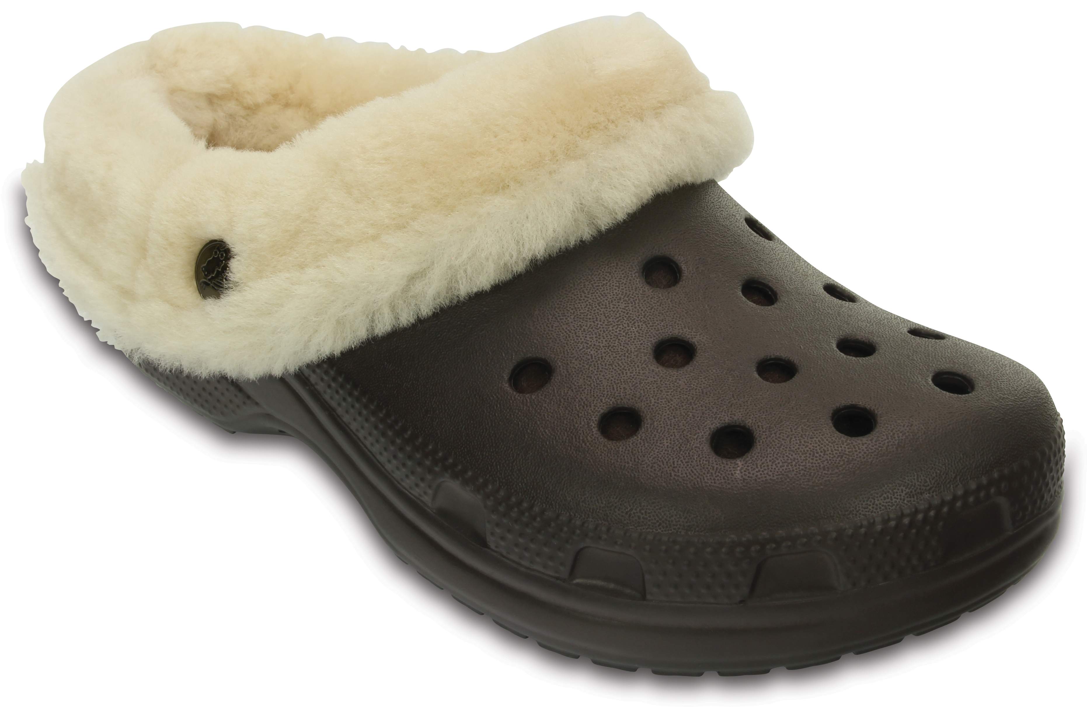croc clogs with fur