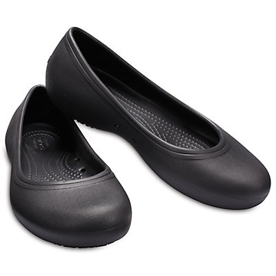 Buy Crocs PFD Women's Crocs At Work Flat Black Online | Shoe Trove