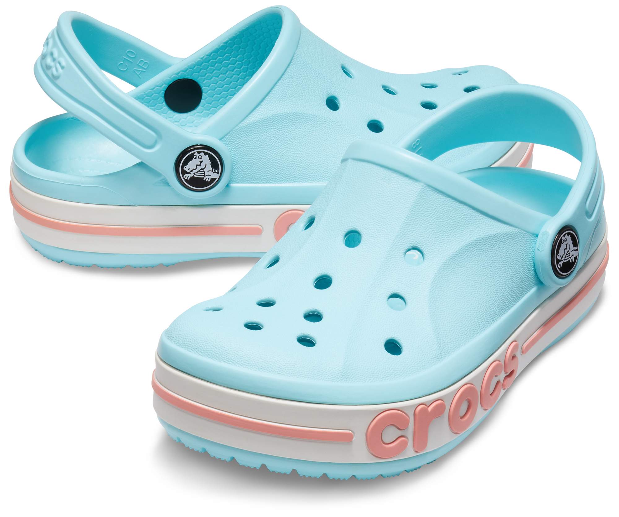 kids crocs ice blue