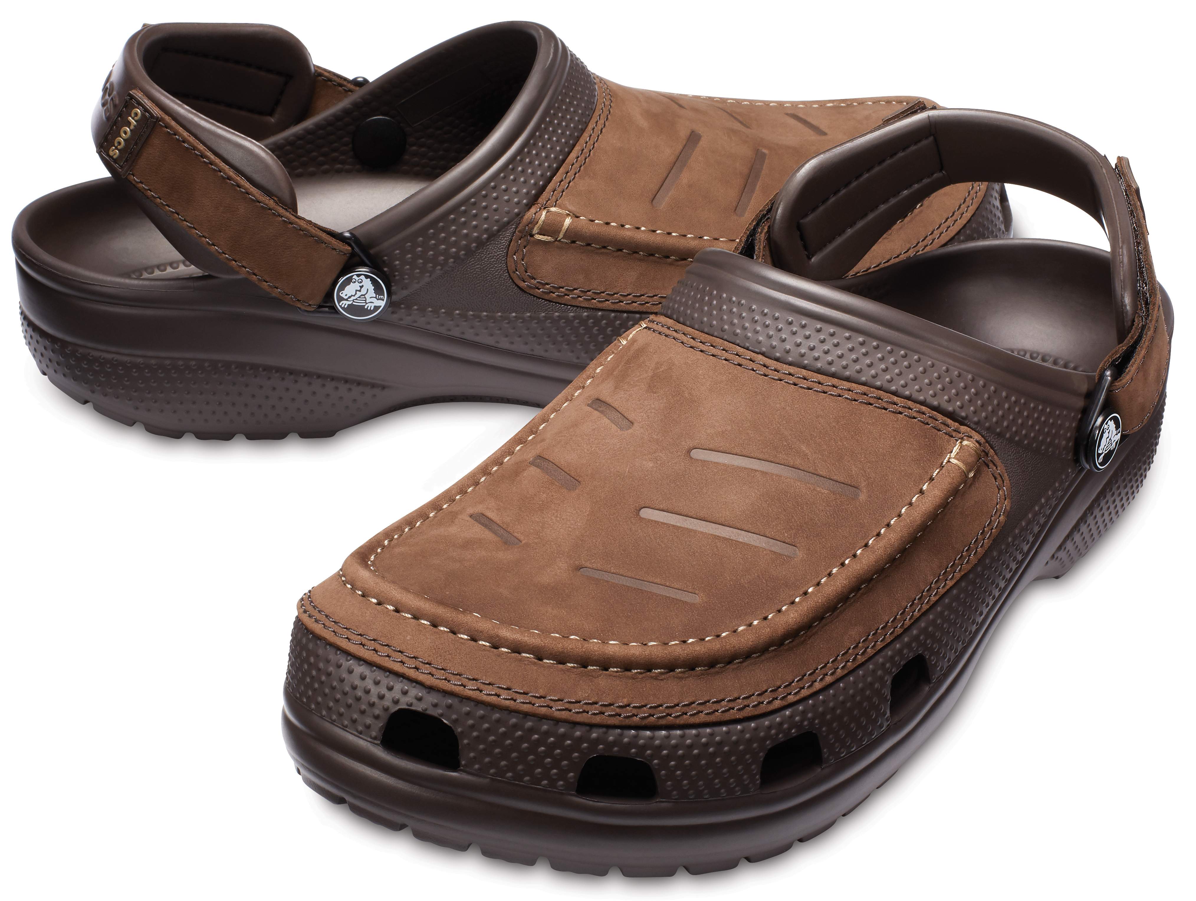 crocs with leather