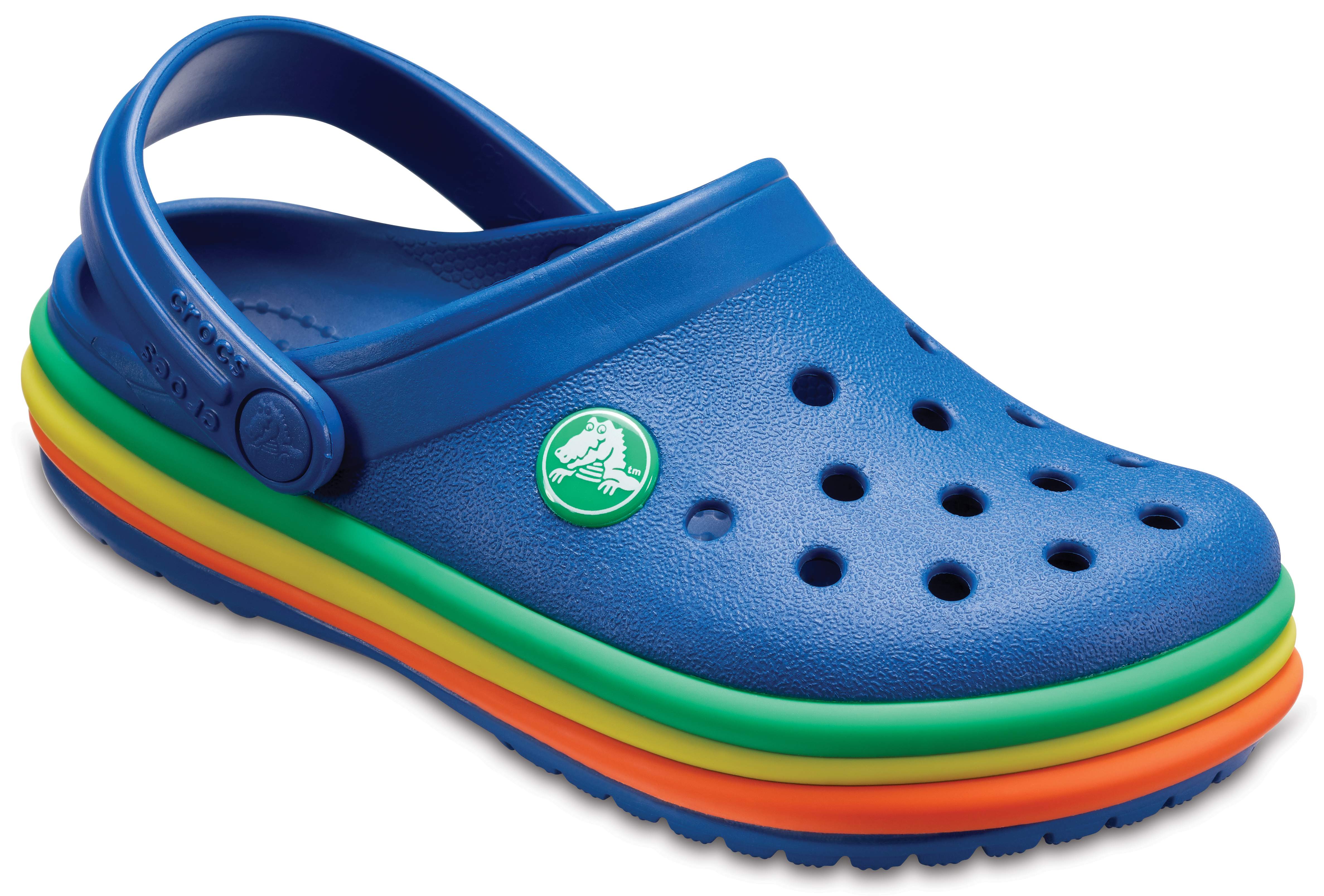 rainbow crocs for kids