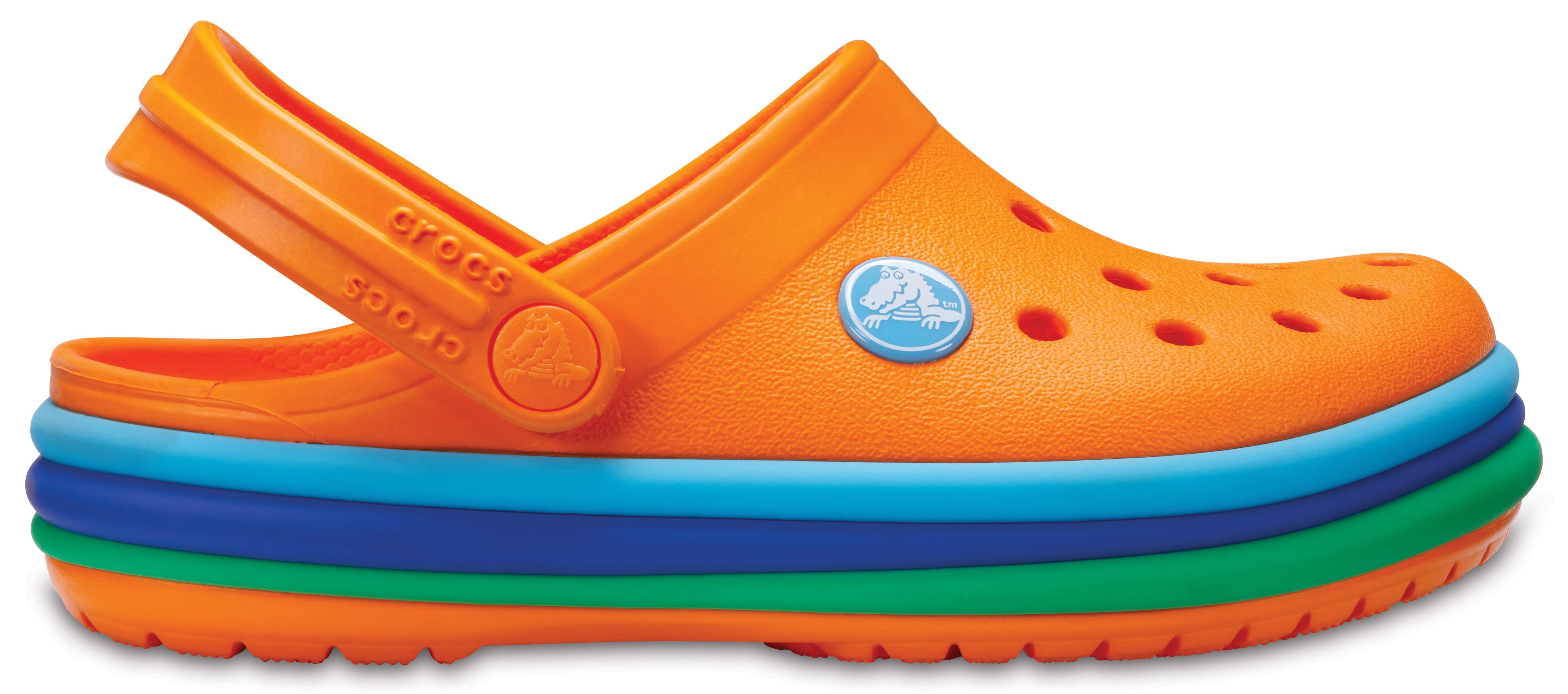 Crocs Kids Crocband™ Rainbow Band Clogs | eBay