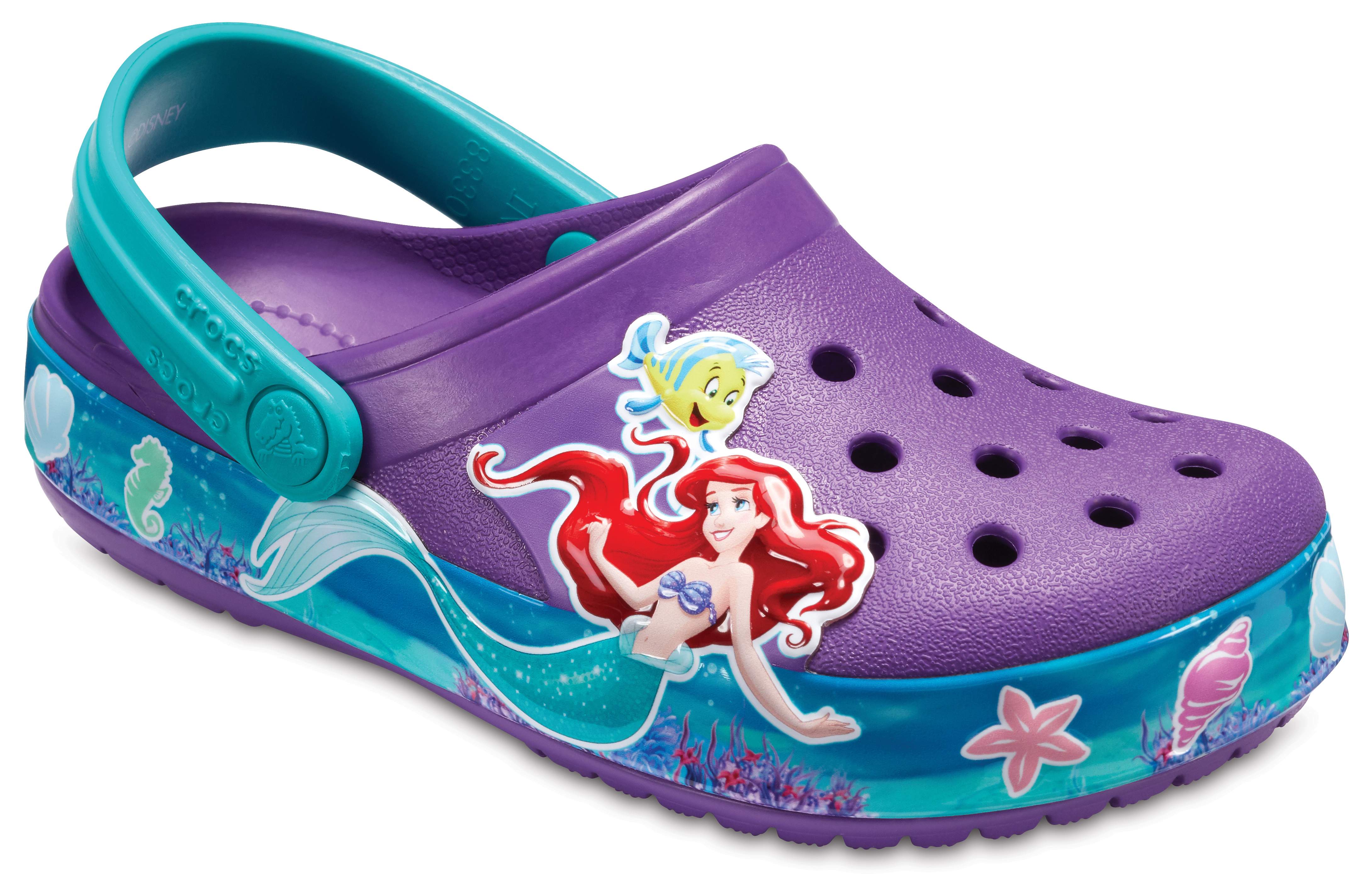 the little mermaid crocs