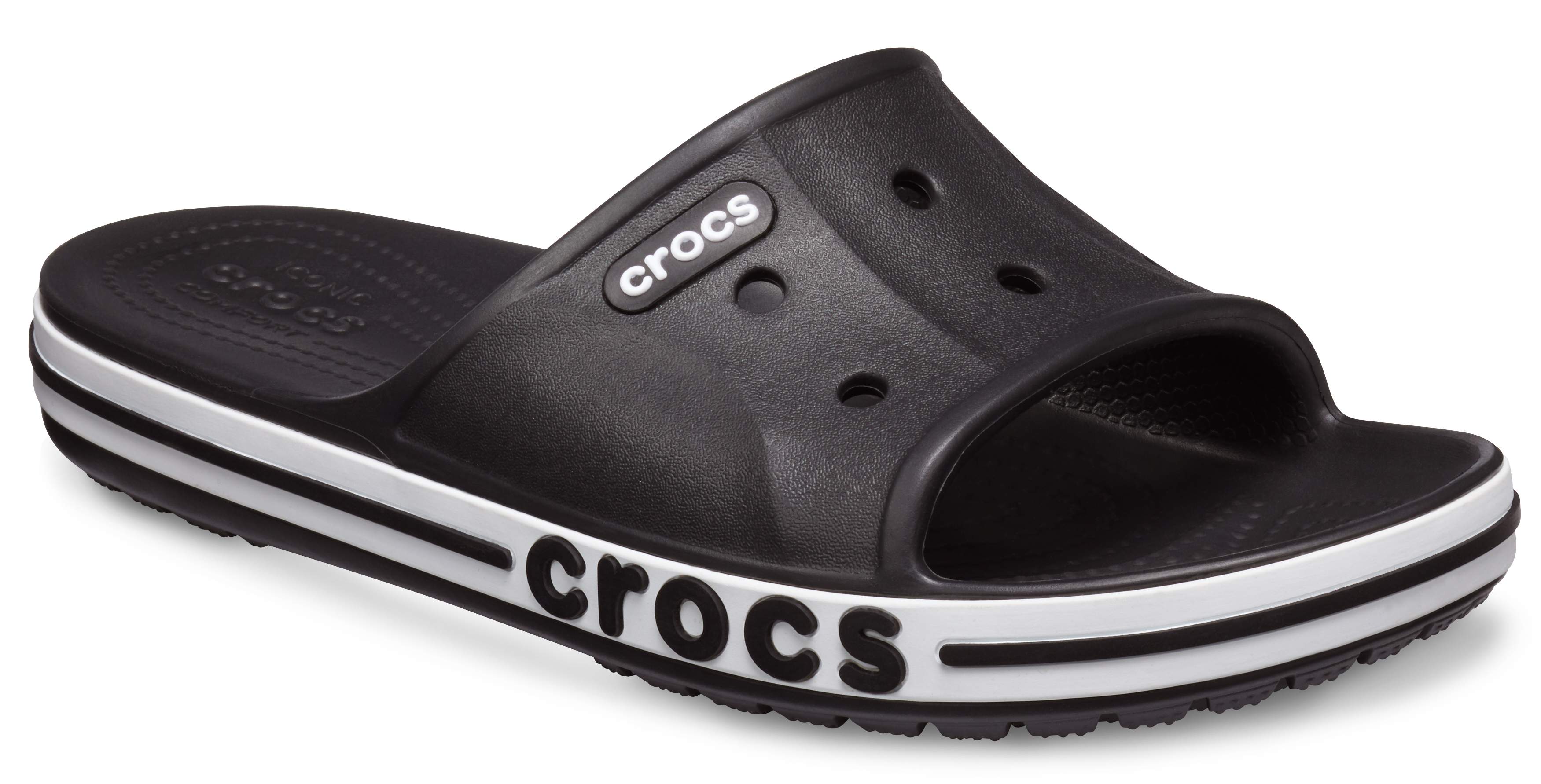 crocs slides white