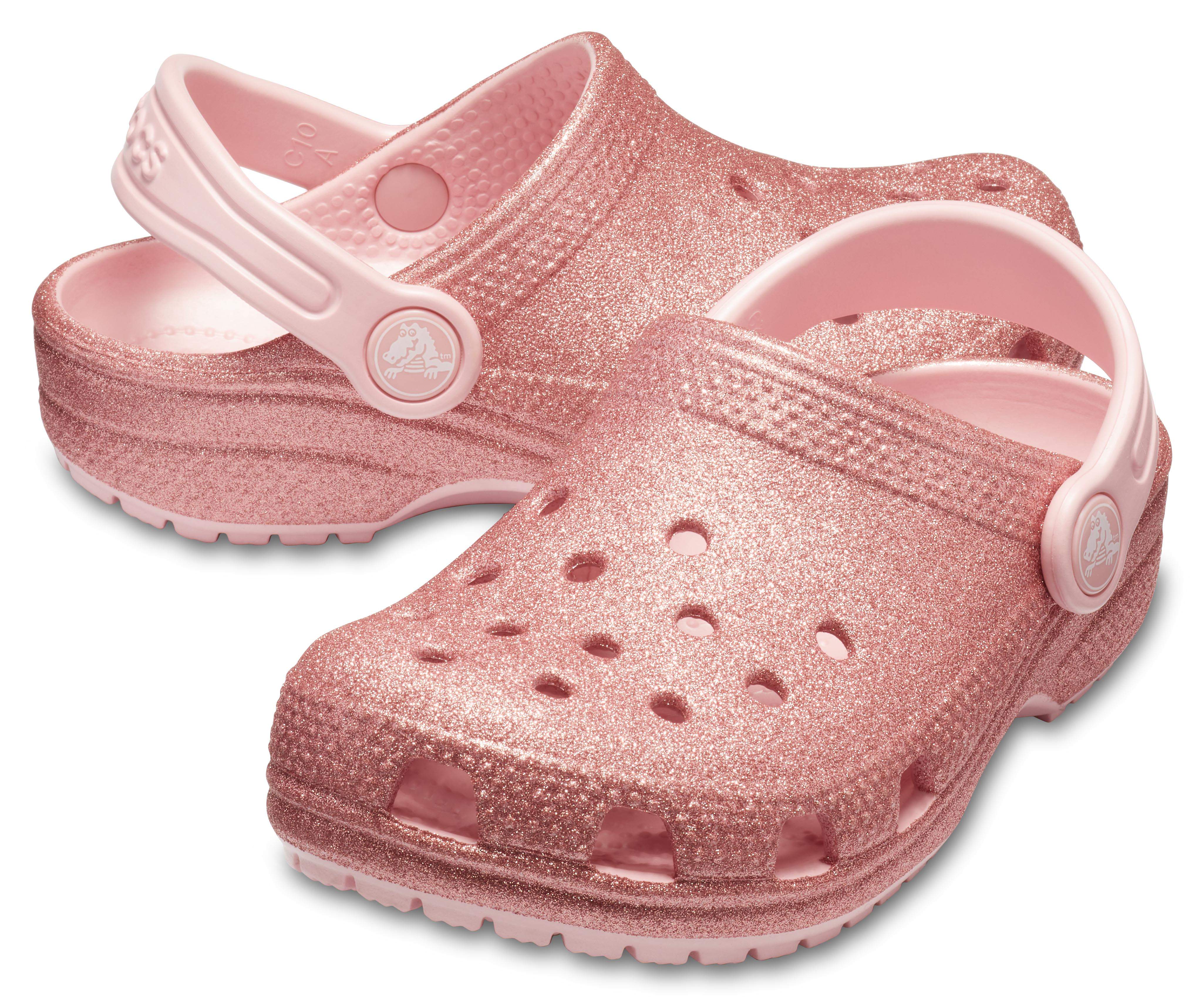 crocs sparkle flip flops