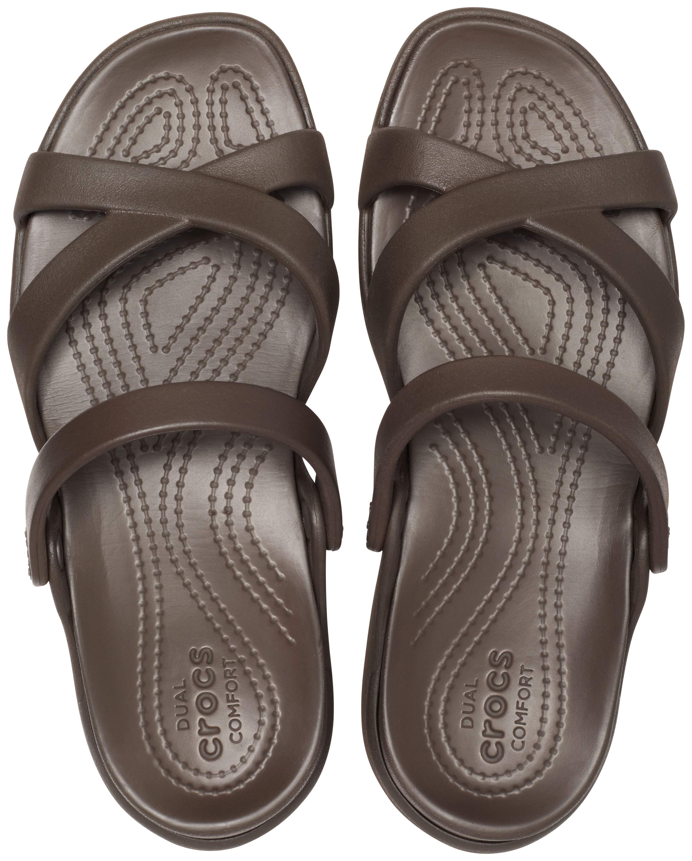 crocs women's meleen crossband sandal