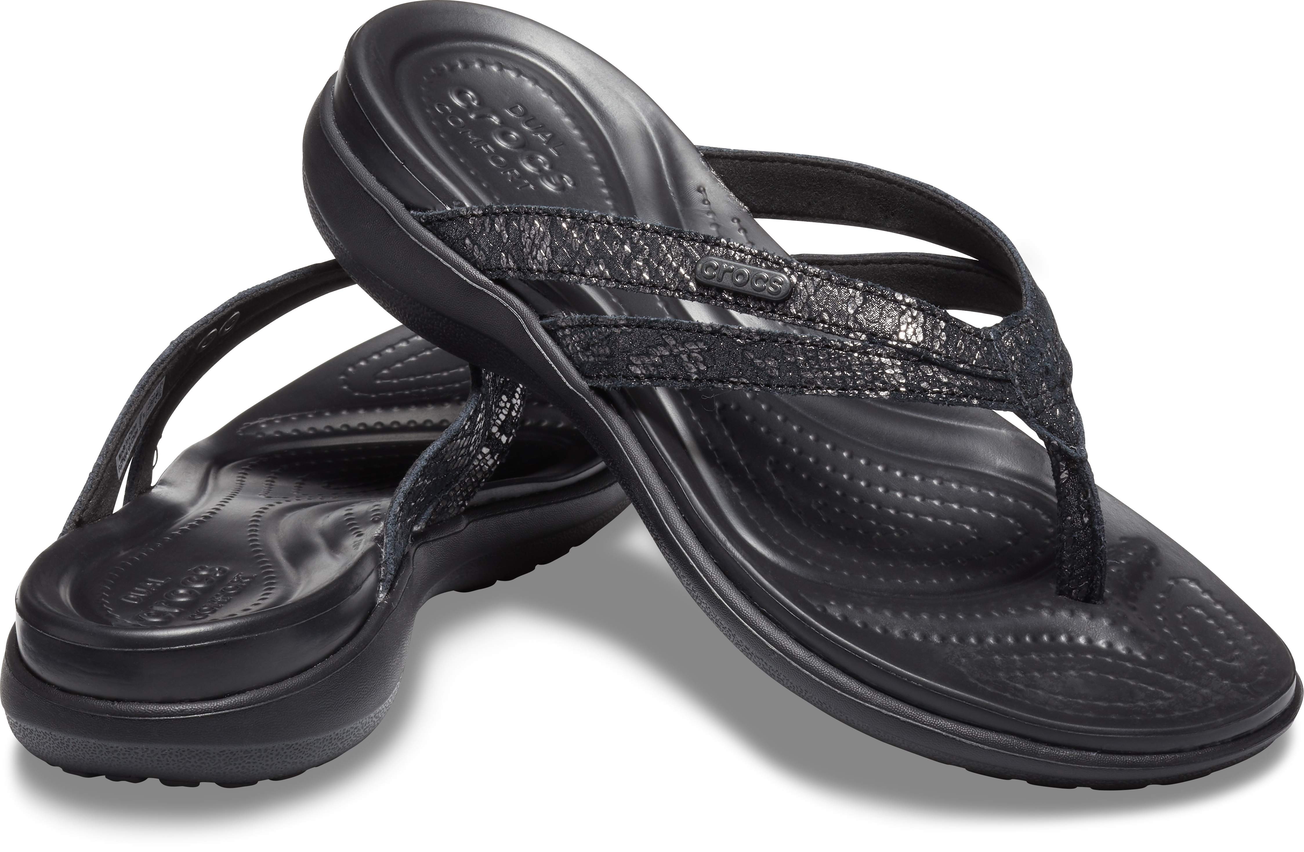 crocs orthotic flip flops