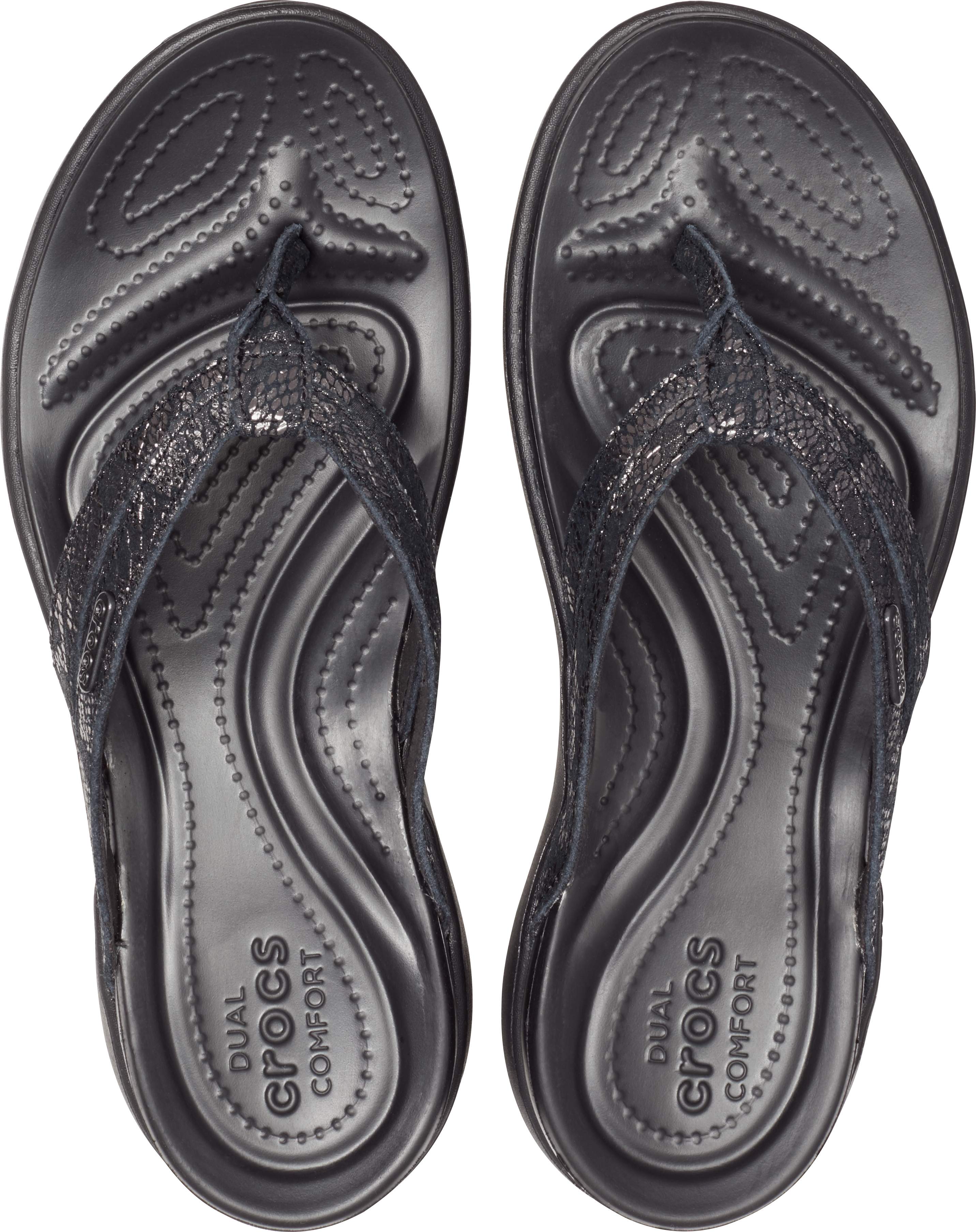 crocs orthotic flip flops