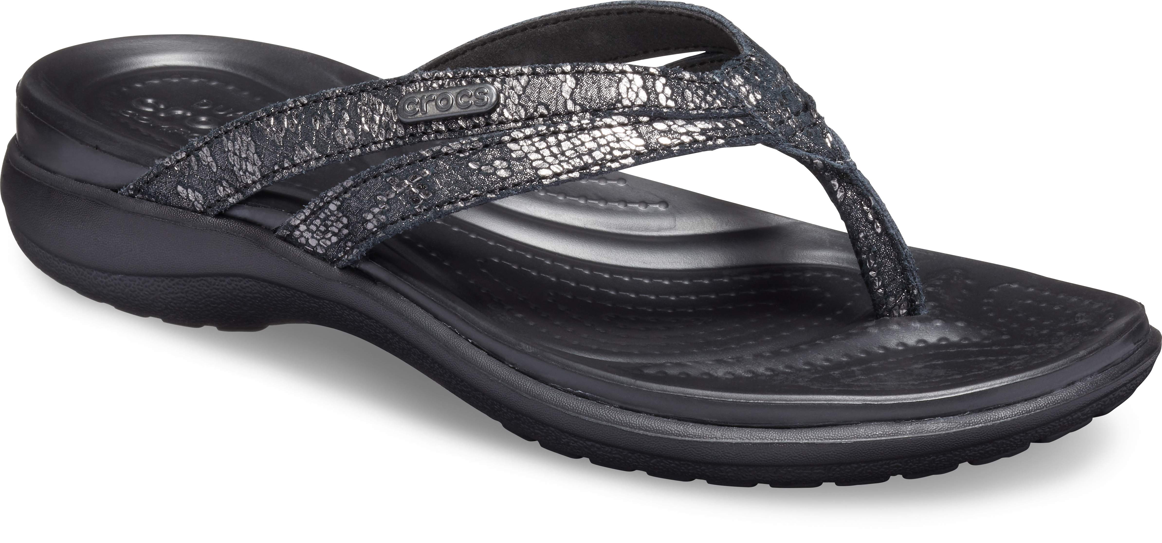 crocs orthotic flip flops