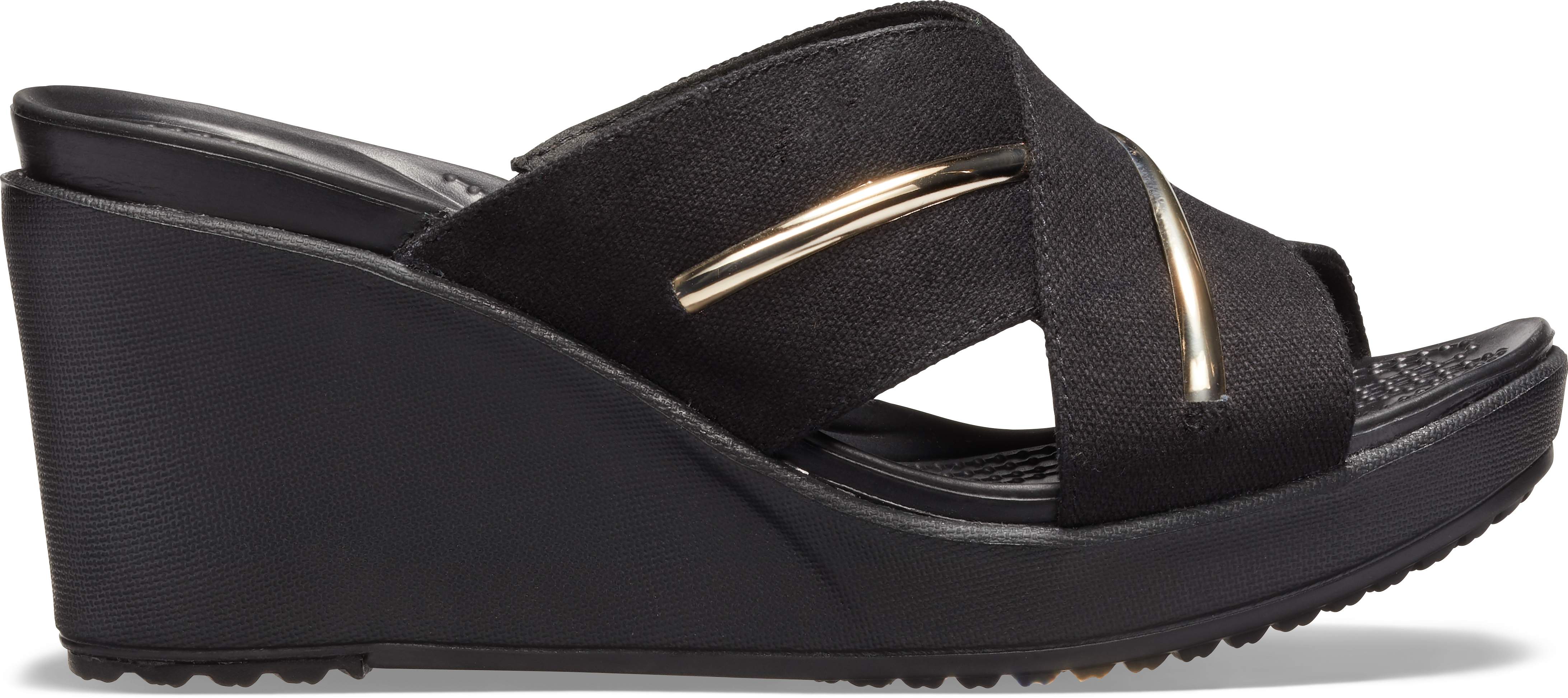 crocs leigh ii x strap wedge