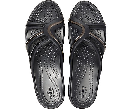 Crocs Sanrah Metalblock Sandal Women Heels