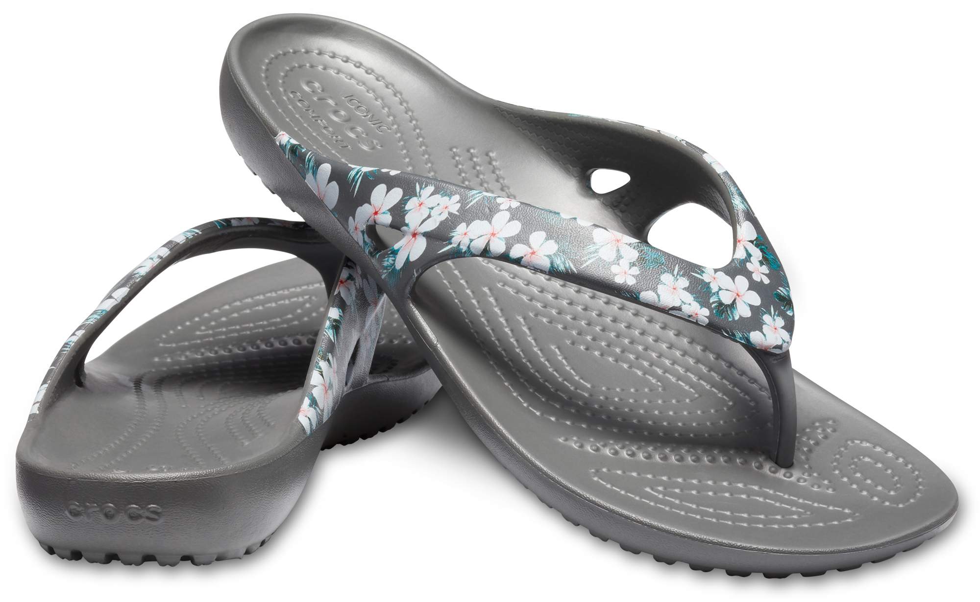 crocs women's kadee ii graphic flip flop