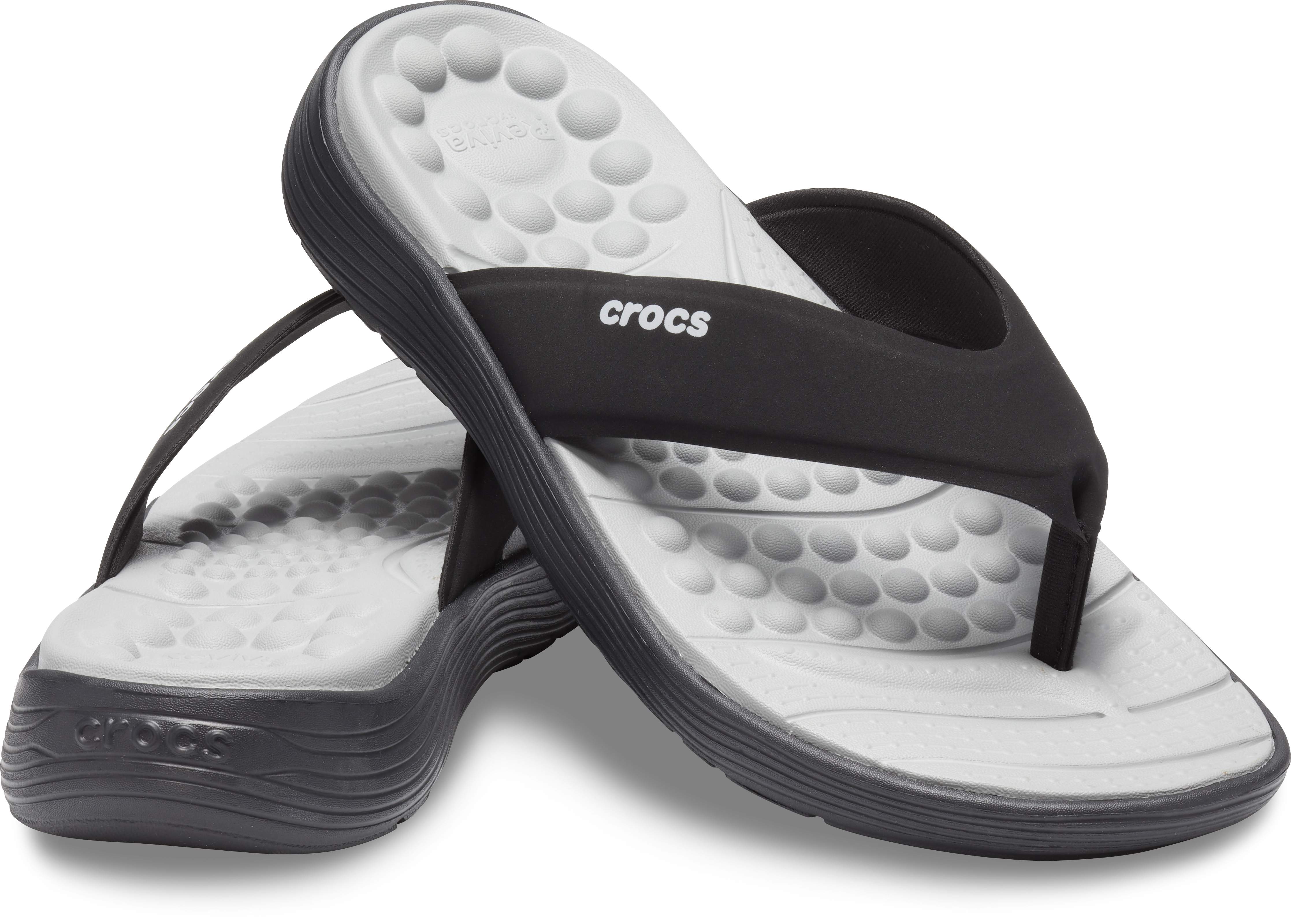 mens white crocs flip flops