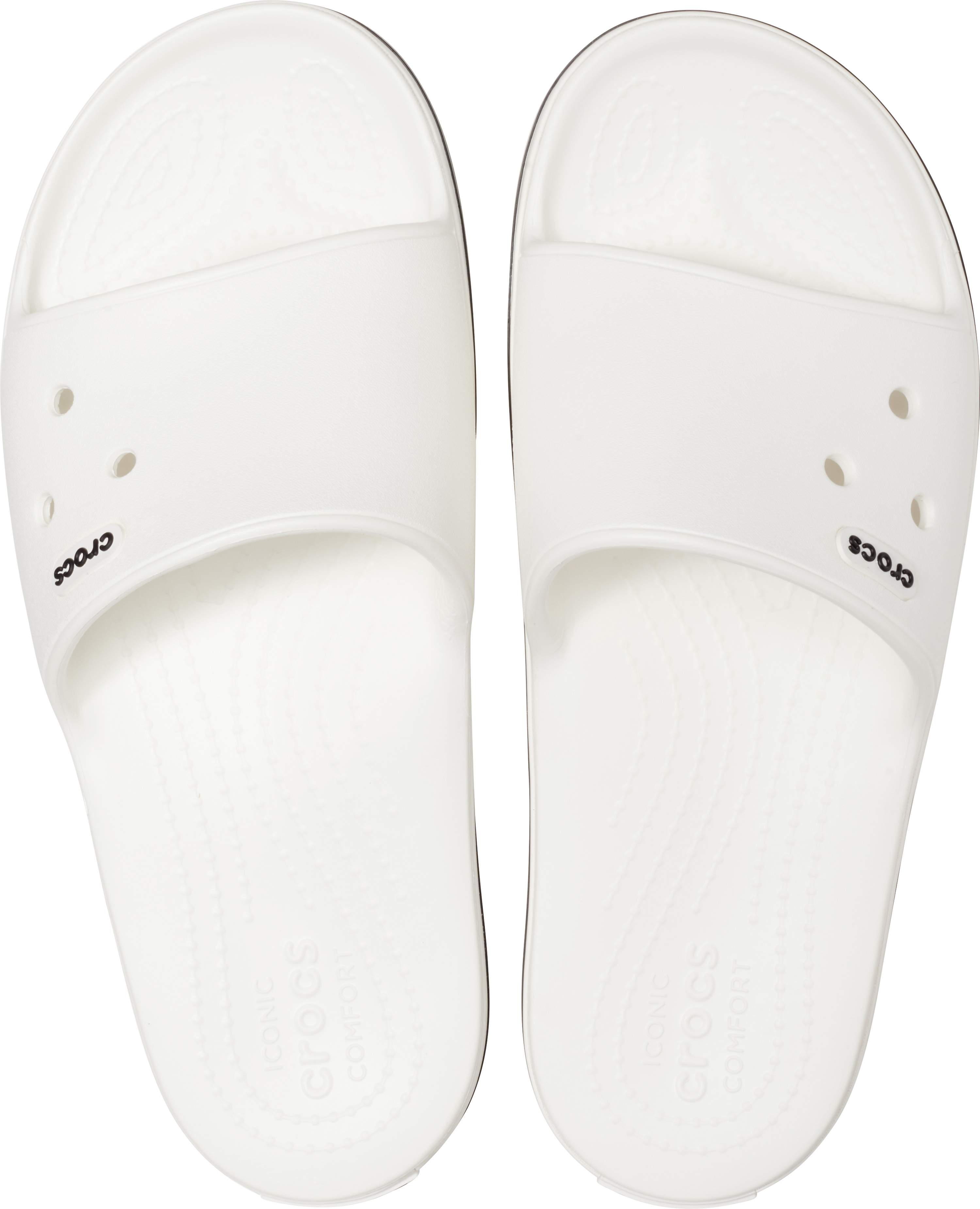 crocs white slides
