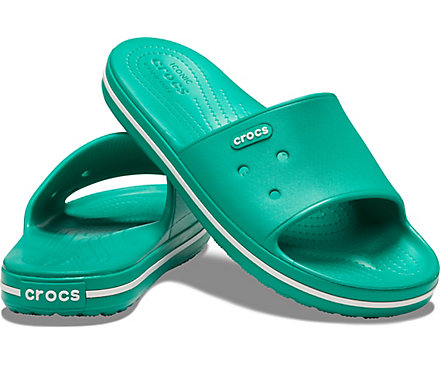 CROCS Crocband lll Slides Vegan Shoes Sandals Black Grey Navy Blue